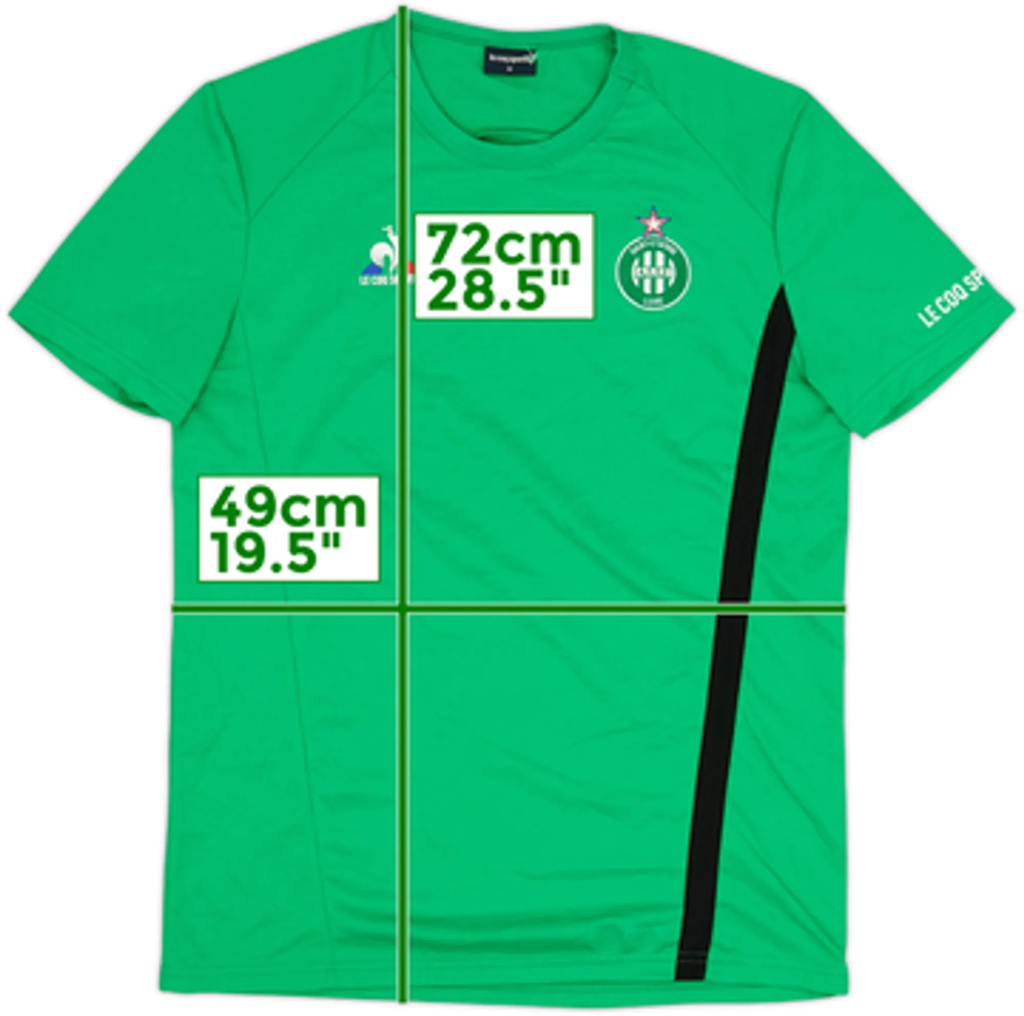 2021-22 Saint Etienne Le Coq Sportif Training Shirt - 8/10 - (M)