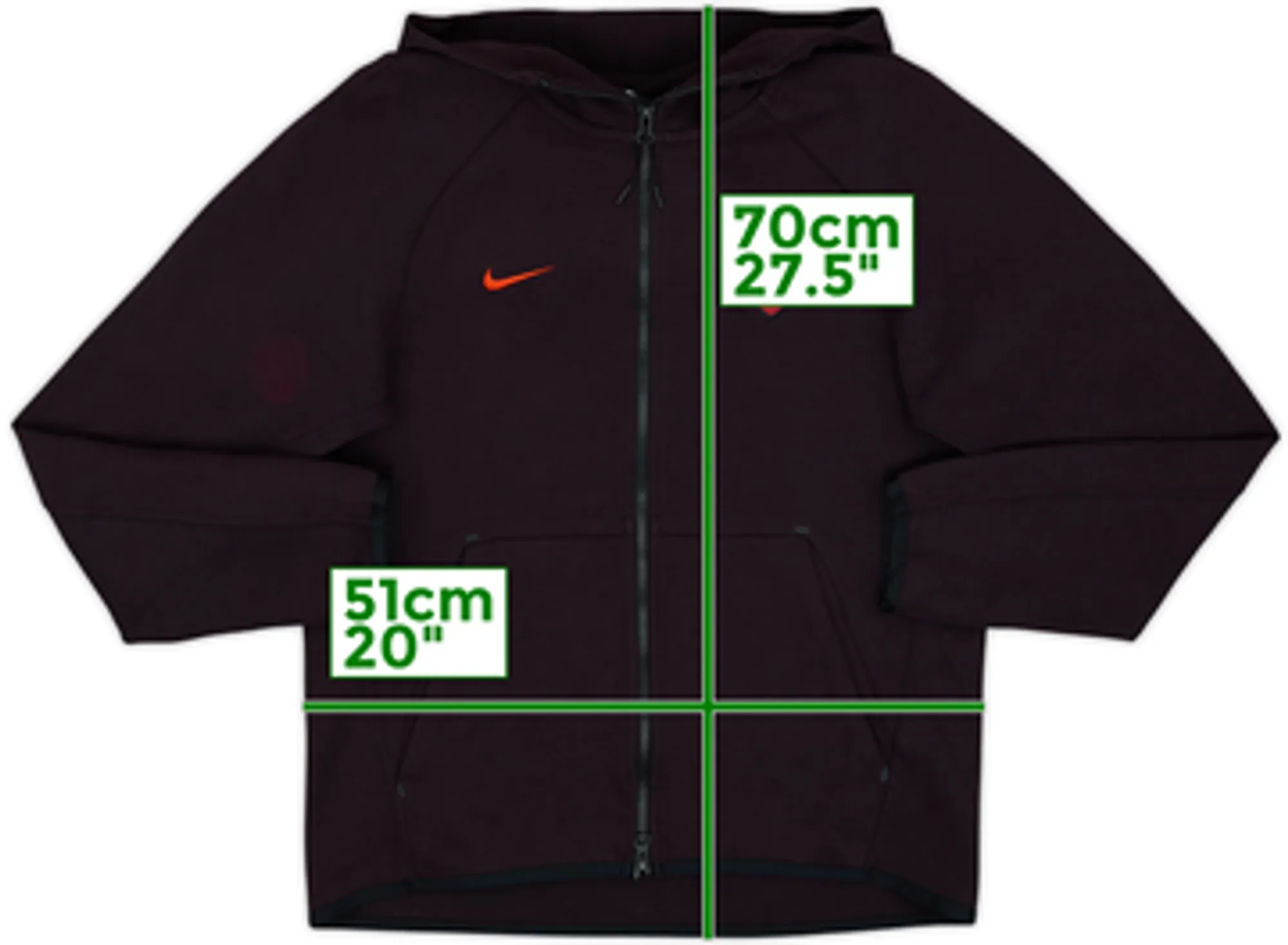 2019-20 Roma Nike Hooded Track Jacket - 6/10 - (S)