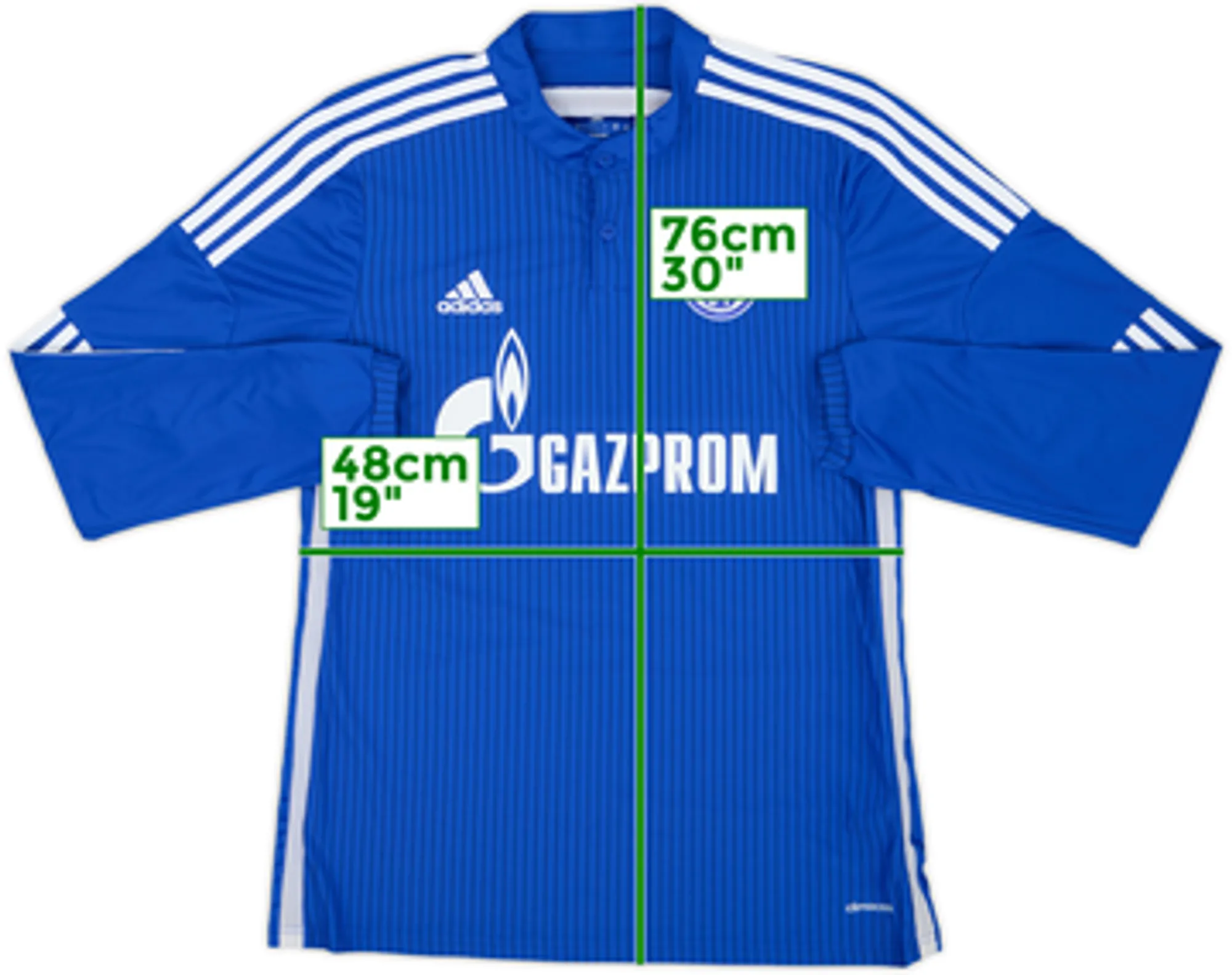 2014-16 Schalke Home L/S Shirt - 10/10 - (L)