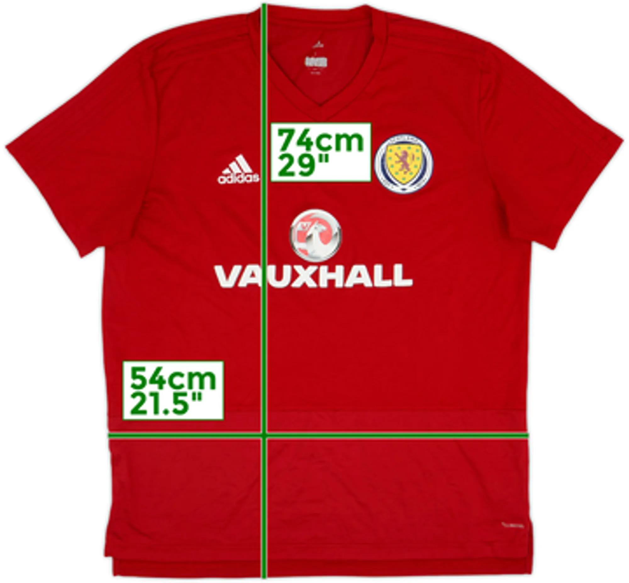 2017-18 Scotland adidas Training Shirt - 8/10 - (L)