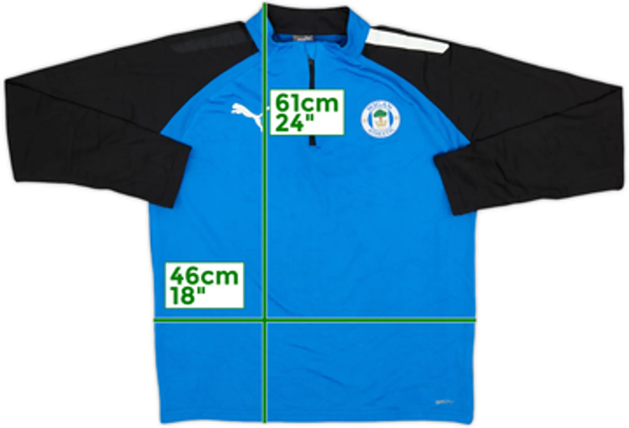 2021-22 Wigan Puma 1/4 Zip Drill Top - 5/10 - (L.Boys)