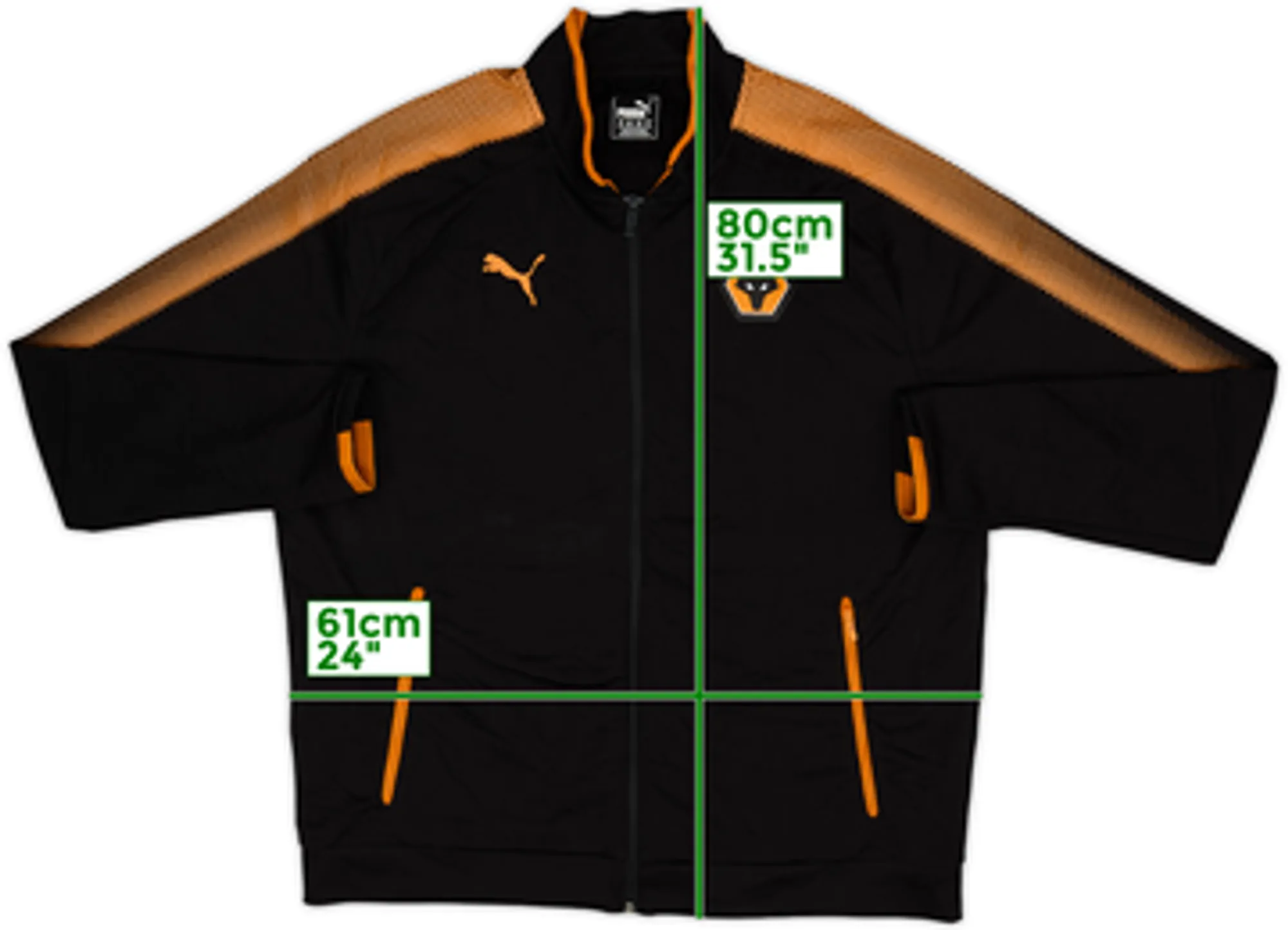 2017-18 Wolves Puma Track Jacket - 9/10 - (XXL)