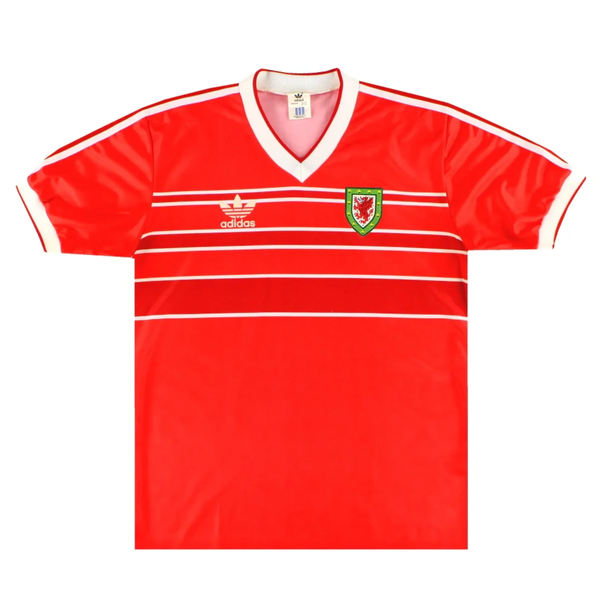 1984-86 Wales adidas Home Shirt M - Wales / Excellent