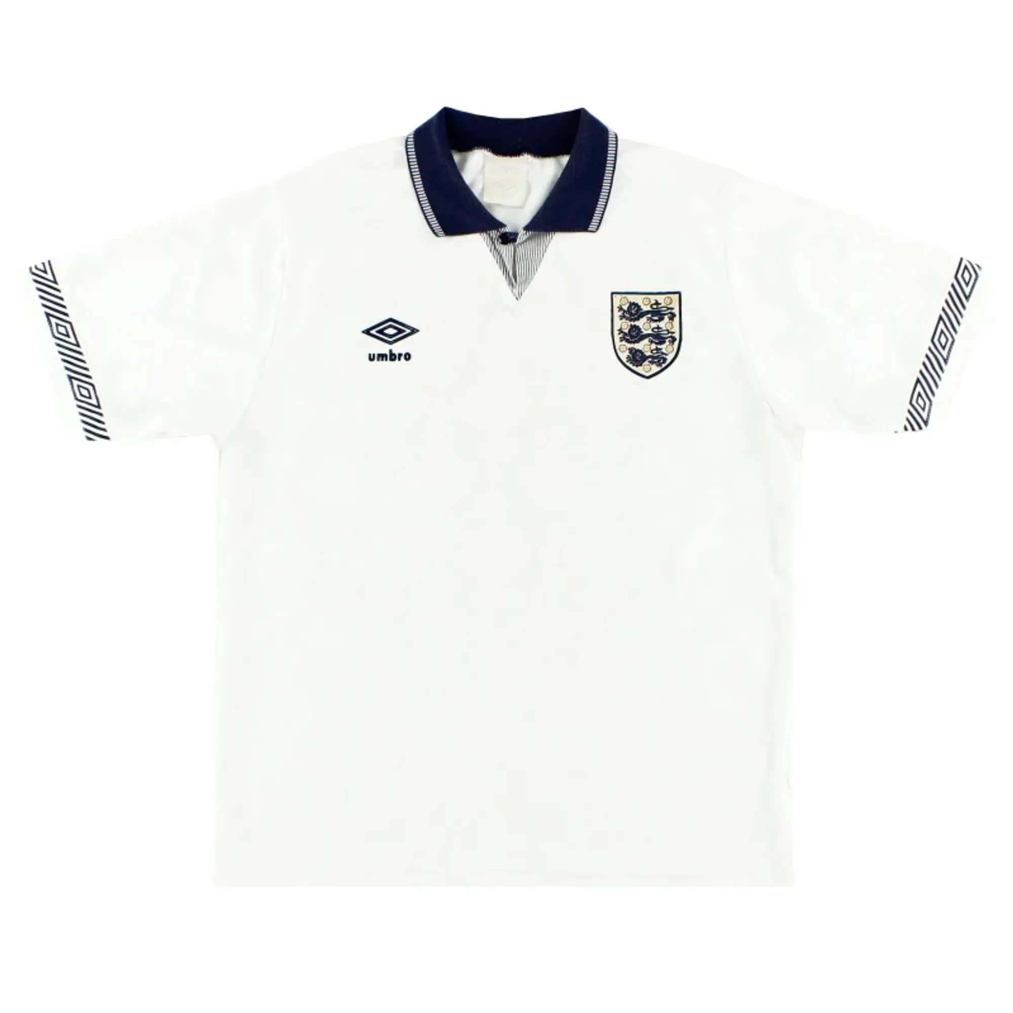 1990-92 England Umbro Home Shirt *Mint* L - England / Mint 