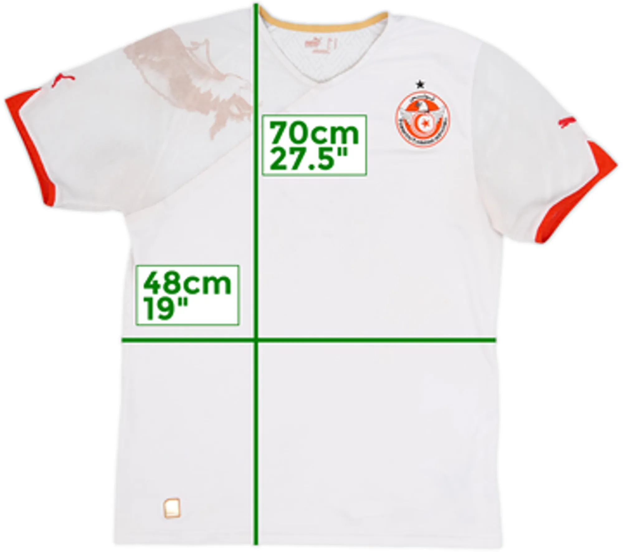 2010-11 Tunisia Home Shirt - 6/10 - (M)