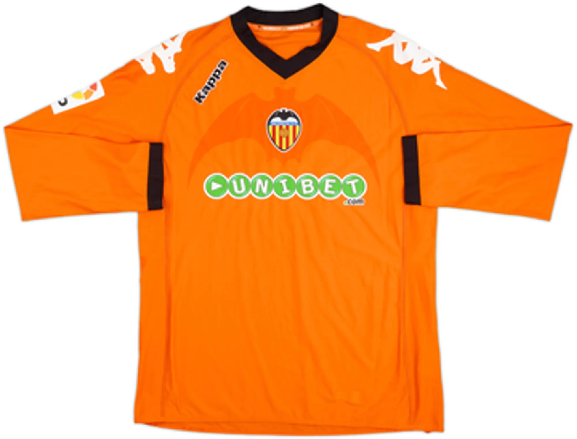 2010-11 Valencia Player Issue Away L/S Shirt Navarro #4 - 6/10 - (XL)