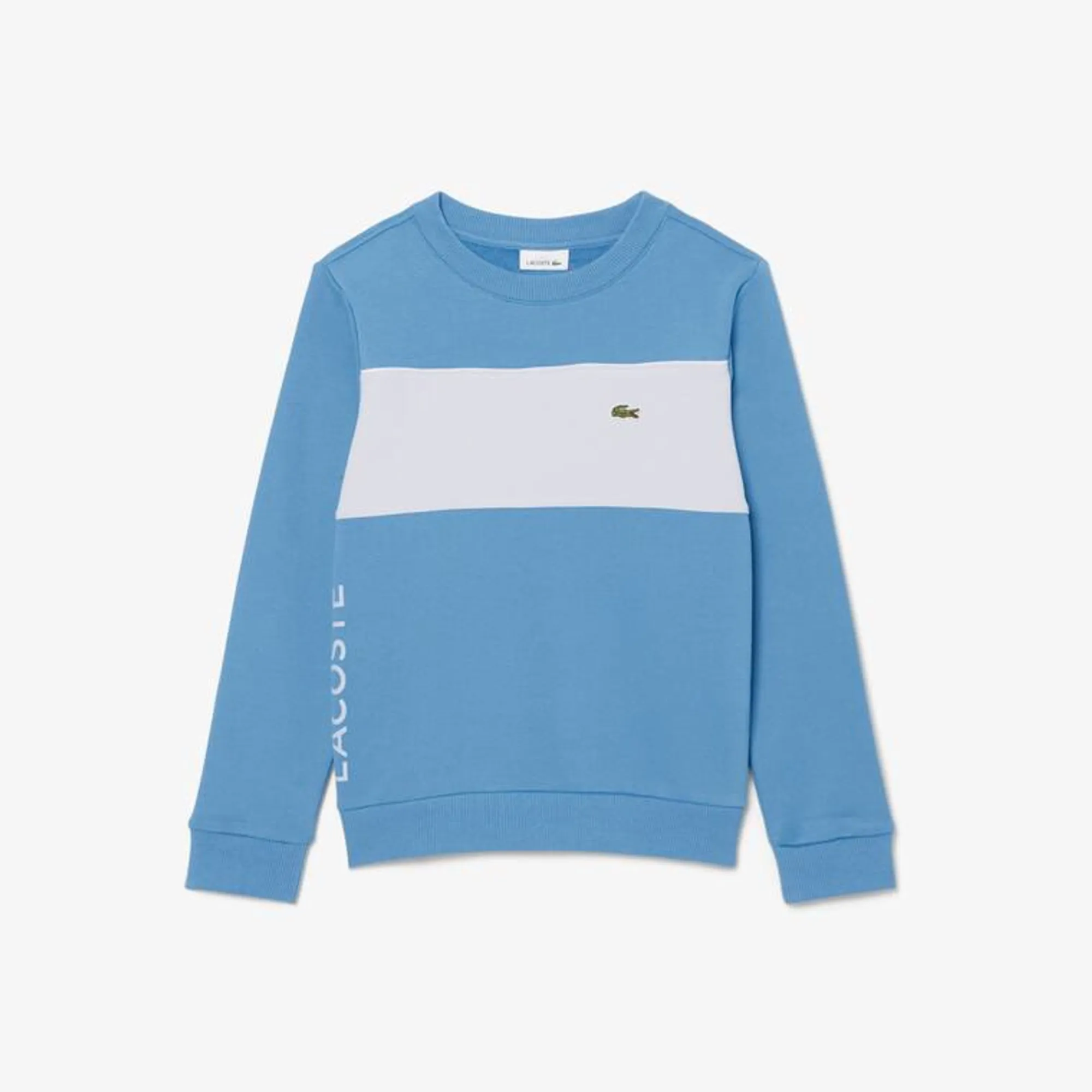 Lacoste Colour-Block Fleece Sweatshirt - Blue