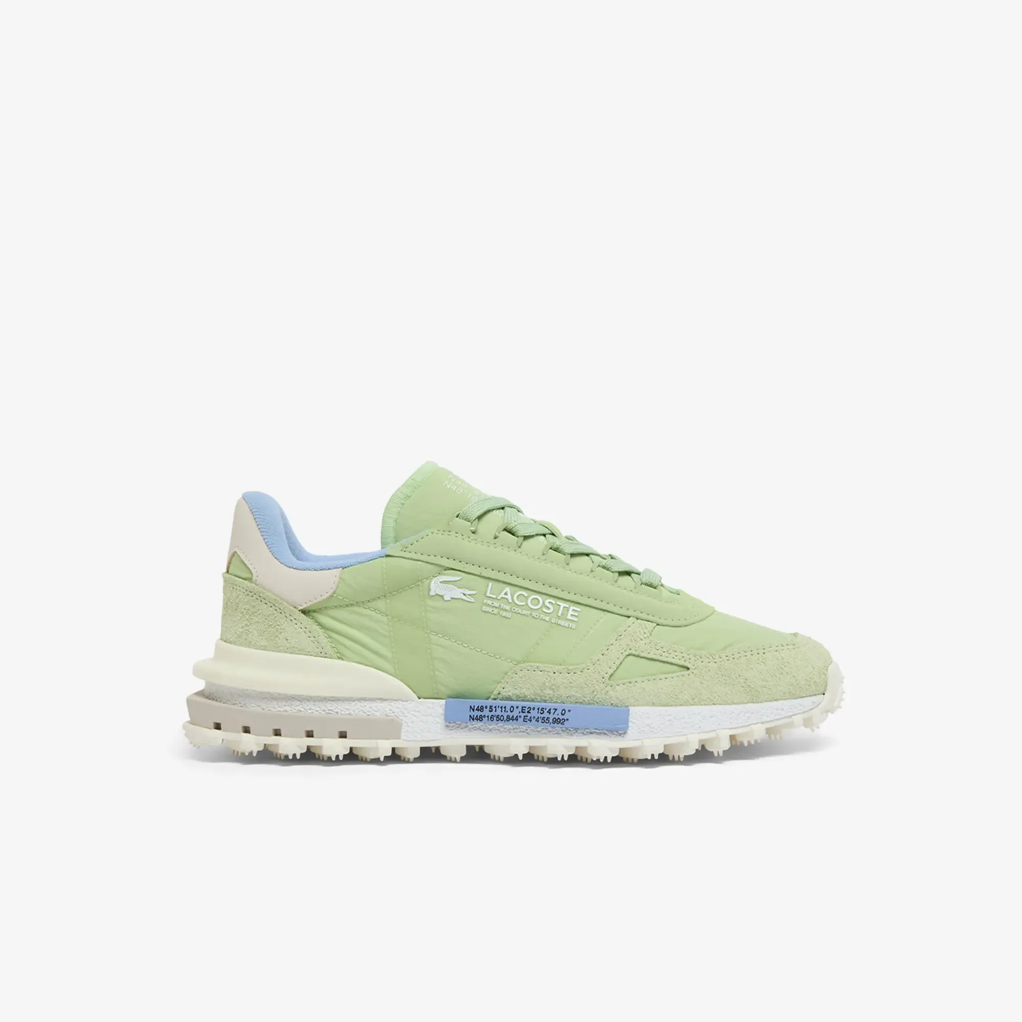 Lacoste Men's Elite Active Sneakers - Light Green / Light Blue