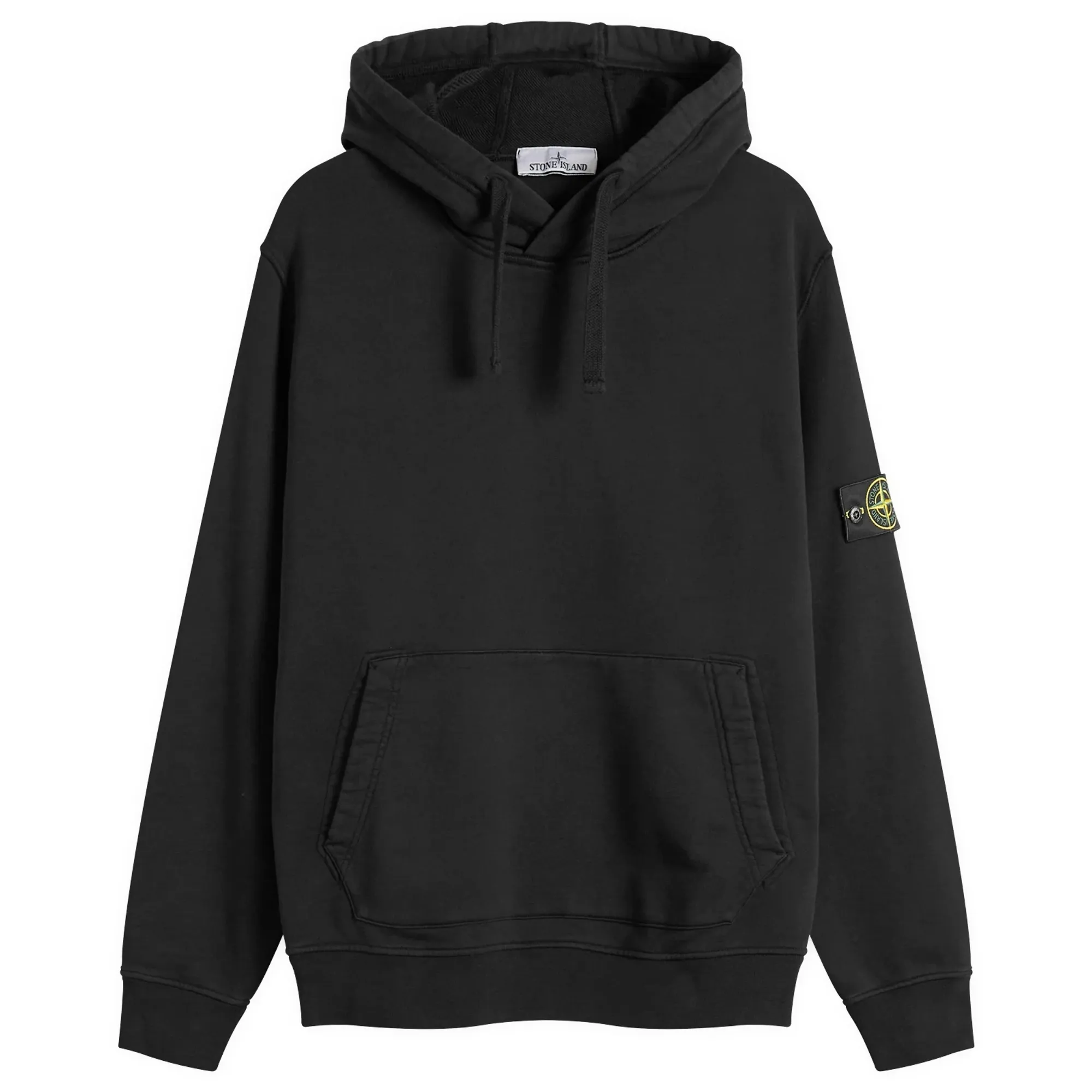 Stone Island Men's Garment Dyed Hoodie Black