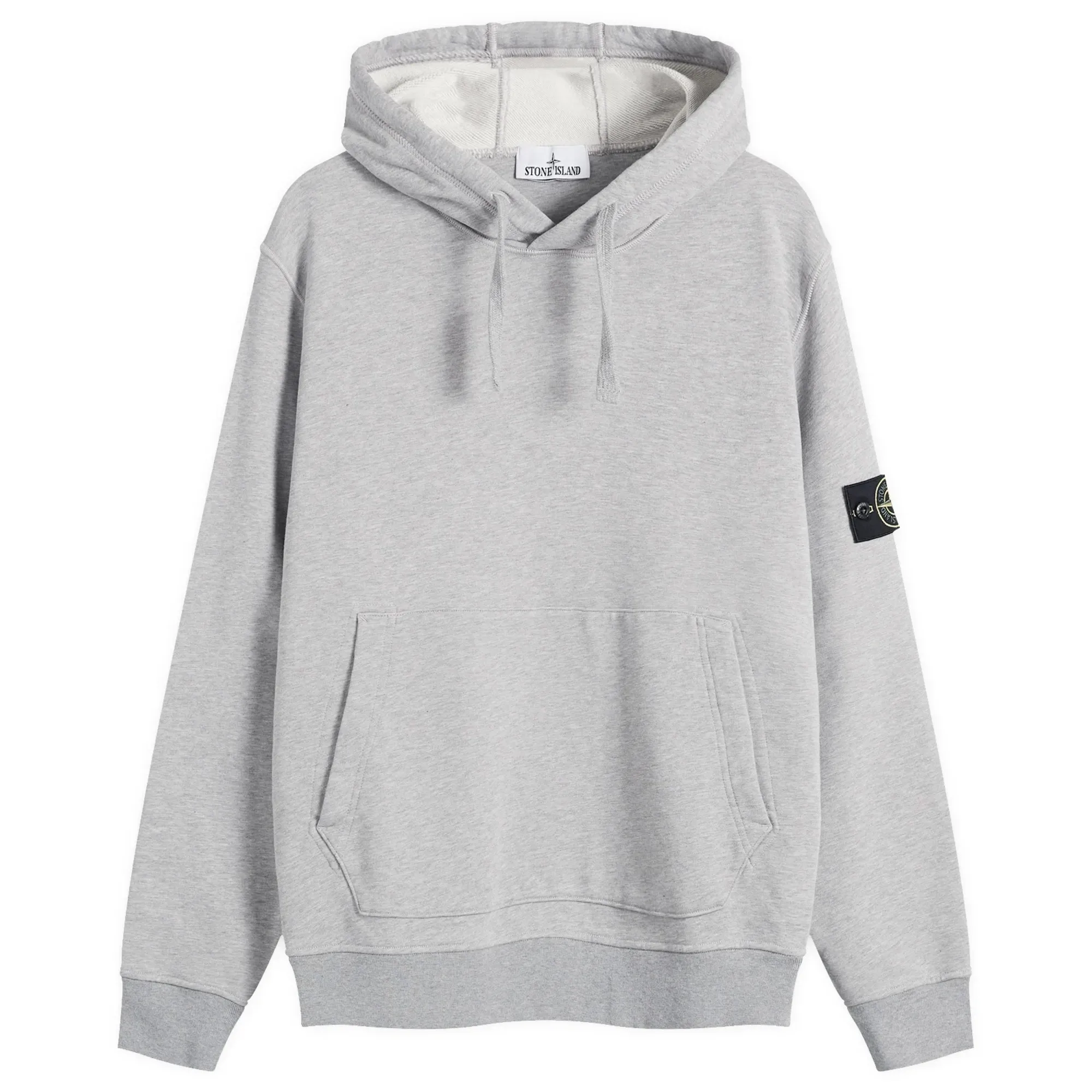 Stone Island Men's Garment Dyed Hoodie Melange Grey