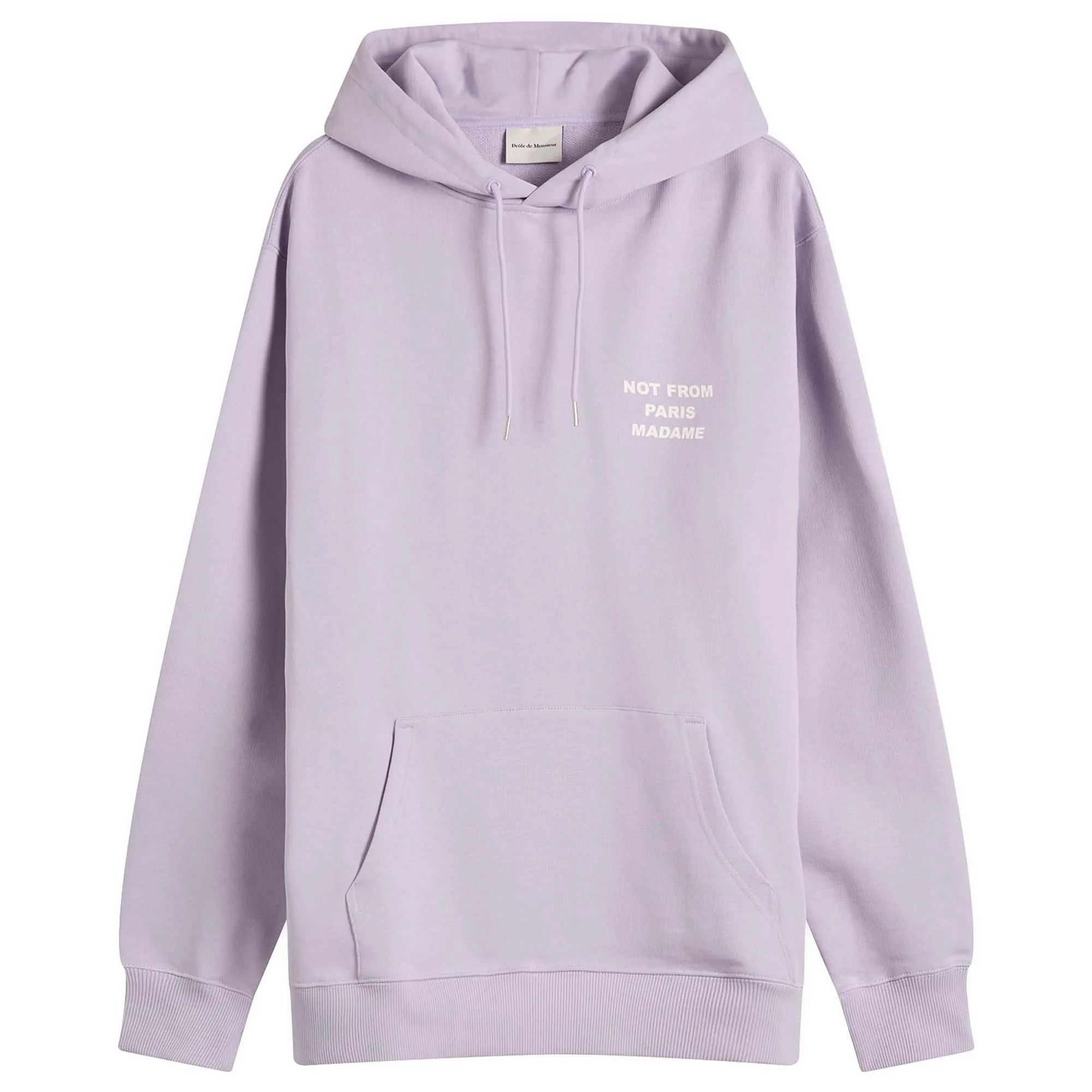 Drôle de Monsieur Men's Slogan Hoodie Lavender