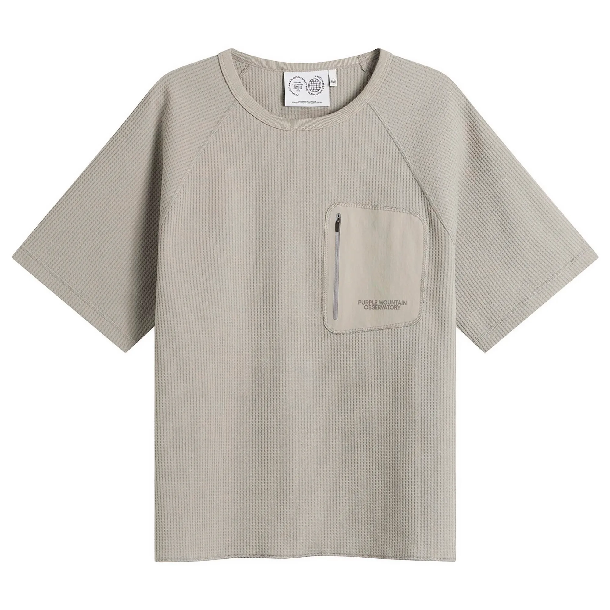 Purple Mountain Observatory Men's Waffle T-Shirt Concrete