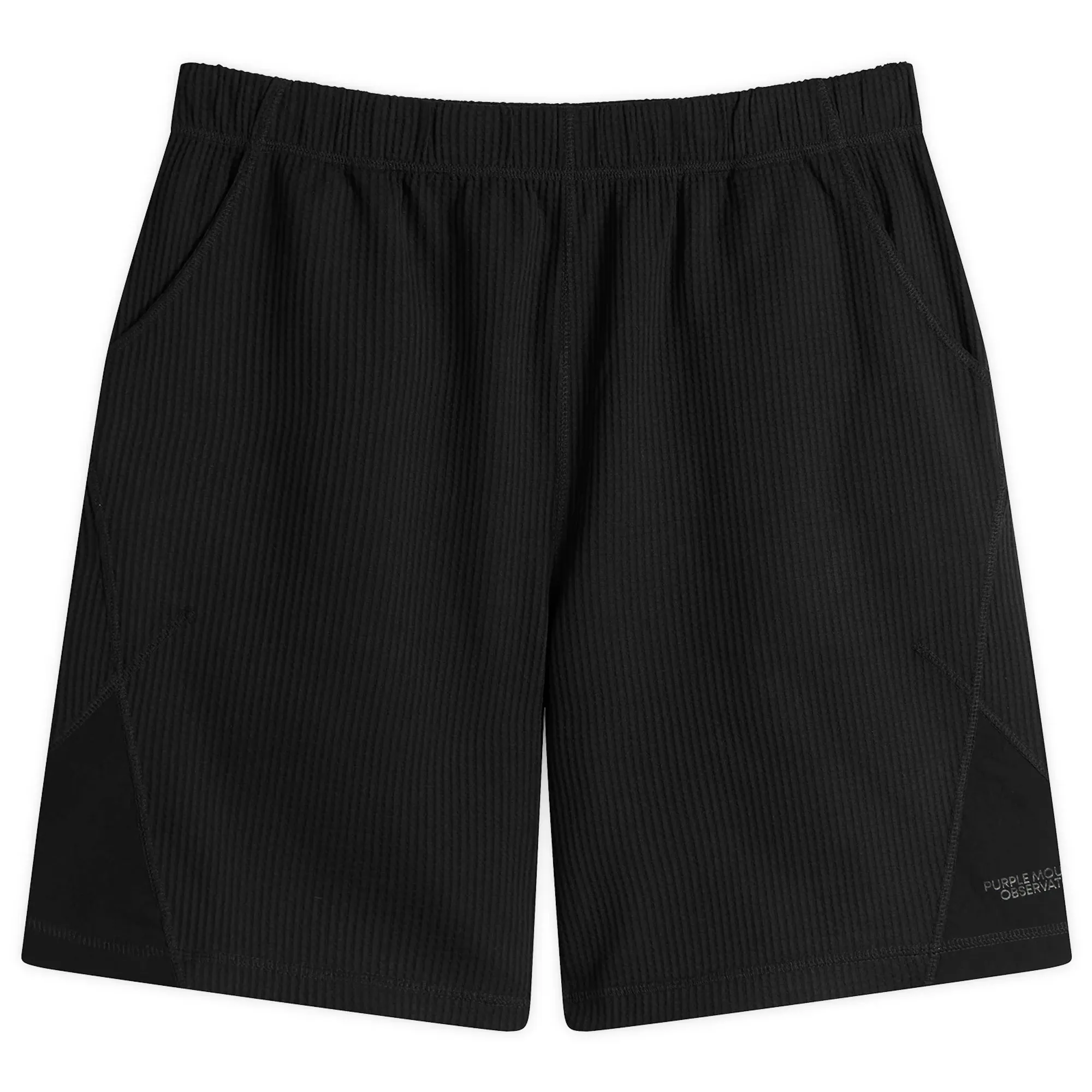 Purple Mountain Observatory Men's Waffle Shorts Black