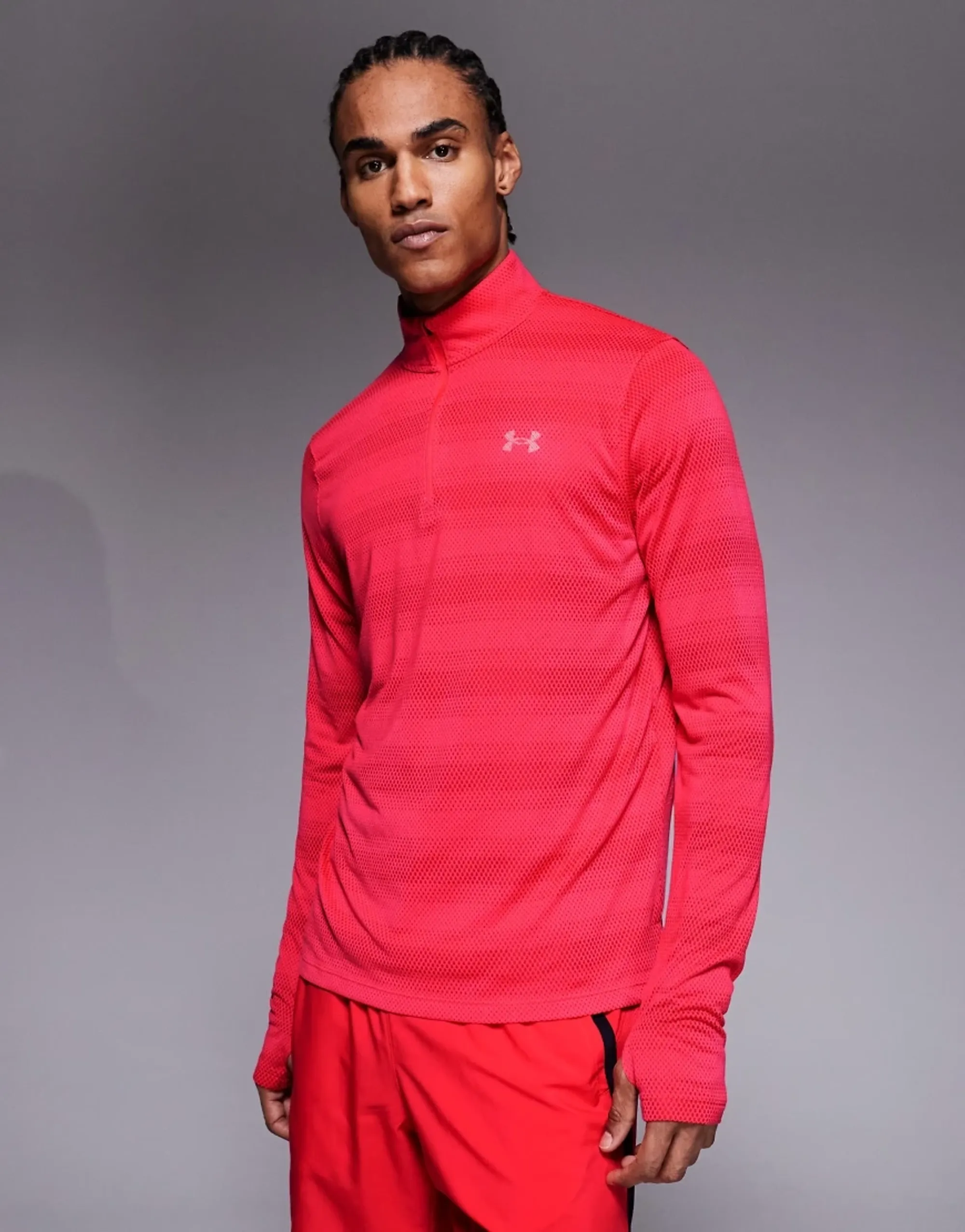 Under Armour  Velociti Men's ¼ Zip Racer Red / Reflective L