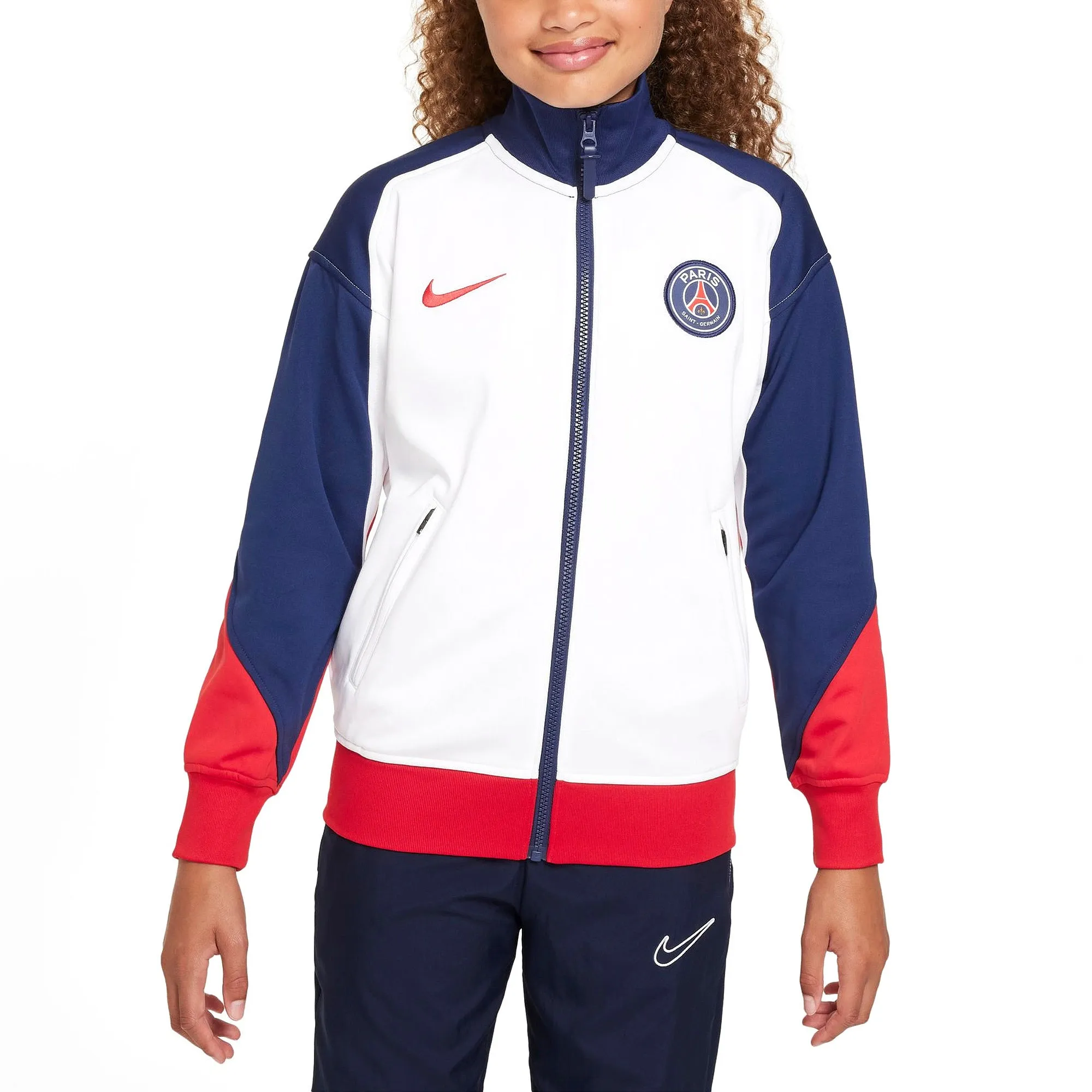 PSG Nike Anthem Jacket - White - Kids