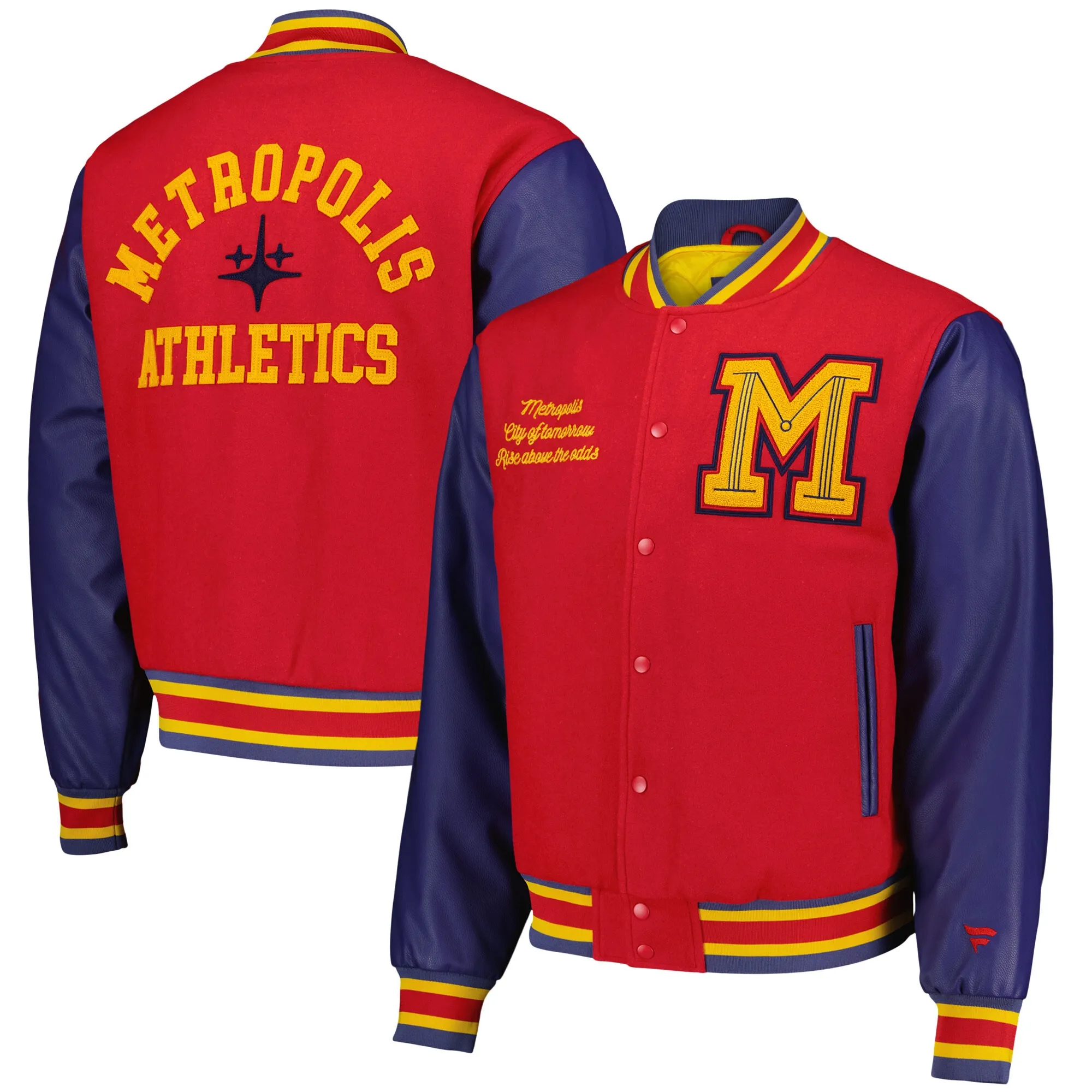 Superman x Fanatics Collegiate Varsity Jacket