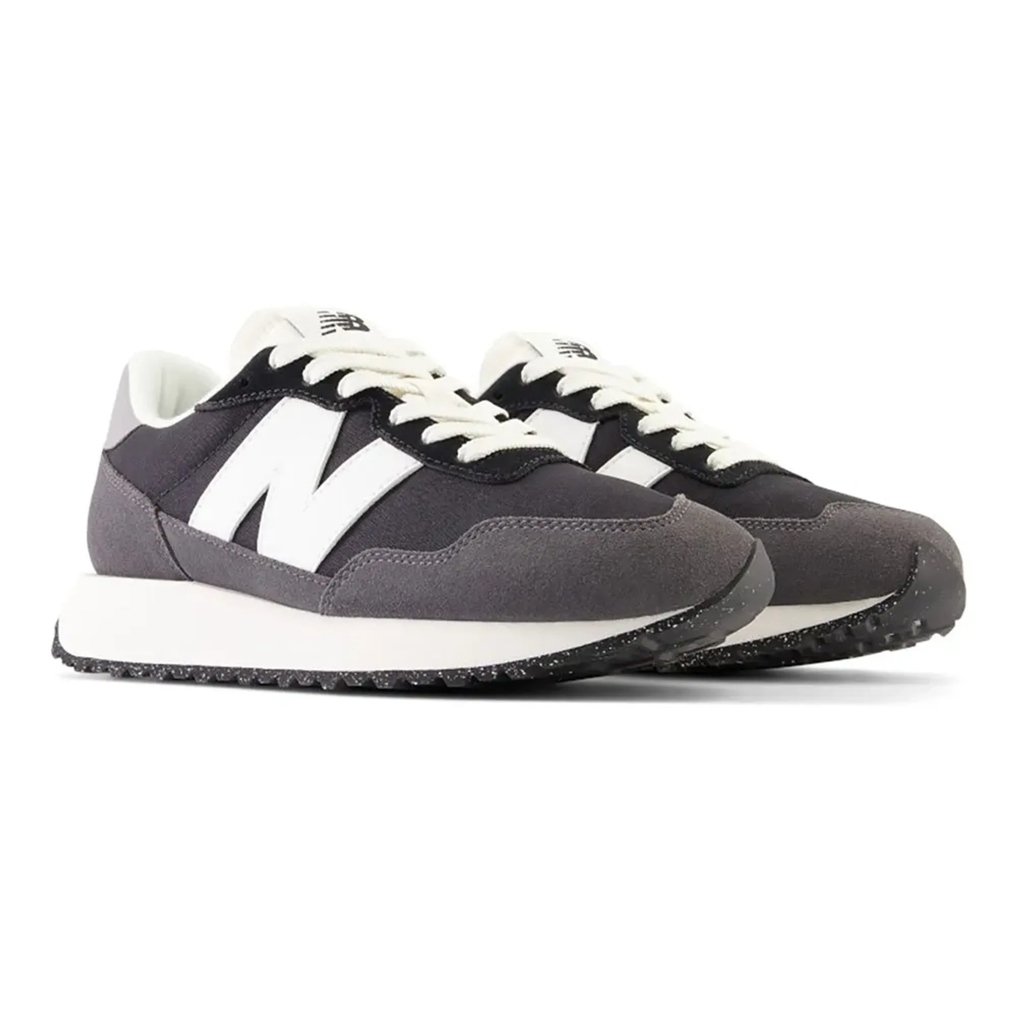 New Balance Women's 237 in Black/Grey/White Suede/Mesh