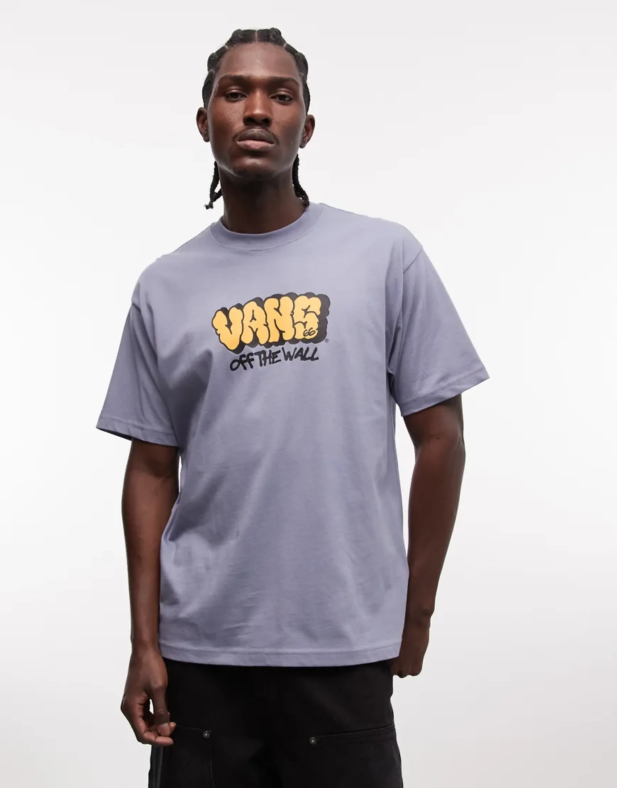 Vans - Vans Graff Loose Ss Tee Glacial Slate, Man, Grey
