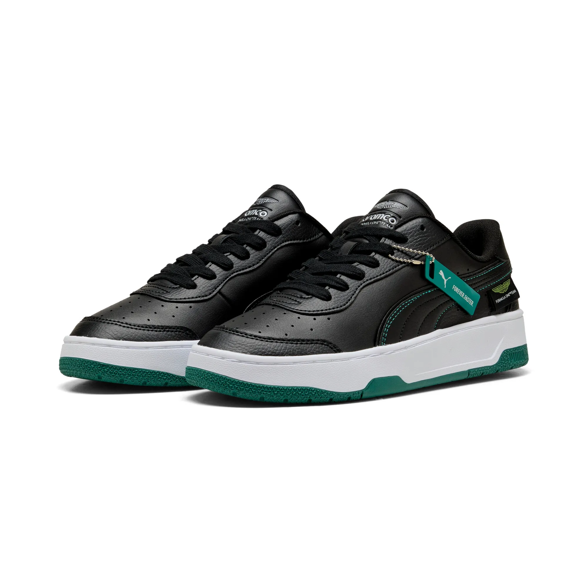 PUMA x ASTON MARTIN ARAMCO F1Â® TEAM California Match Low Sneakers Unisex in Black | Size 10