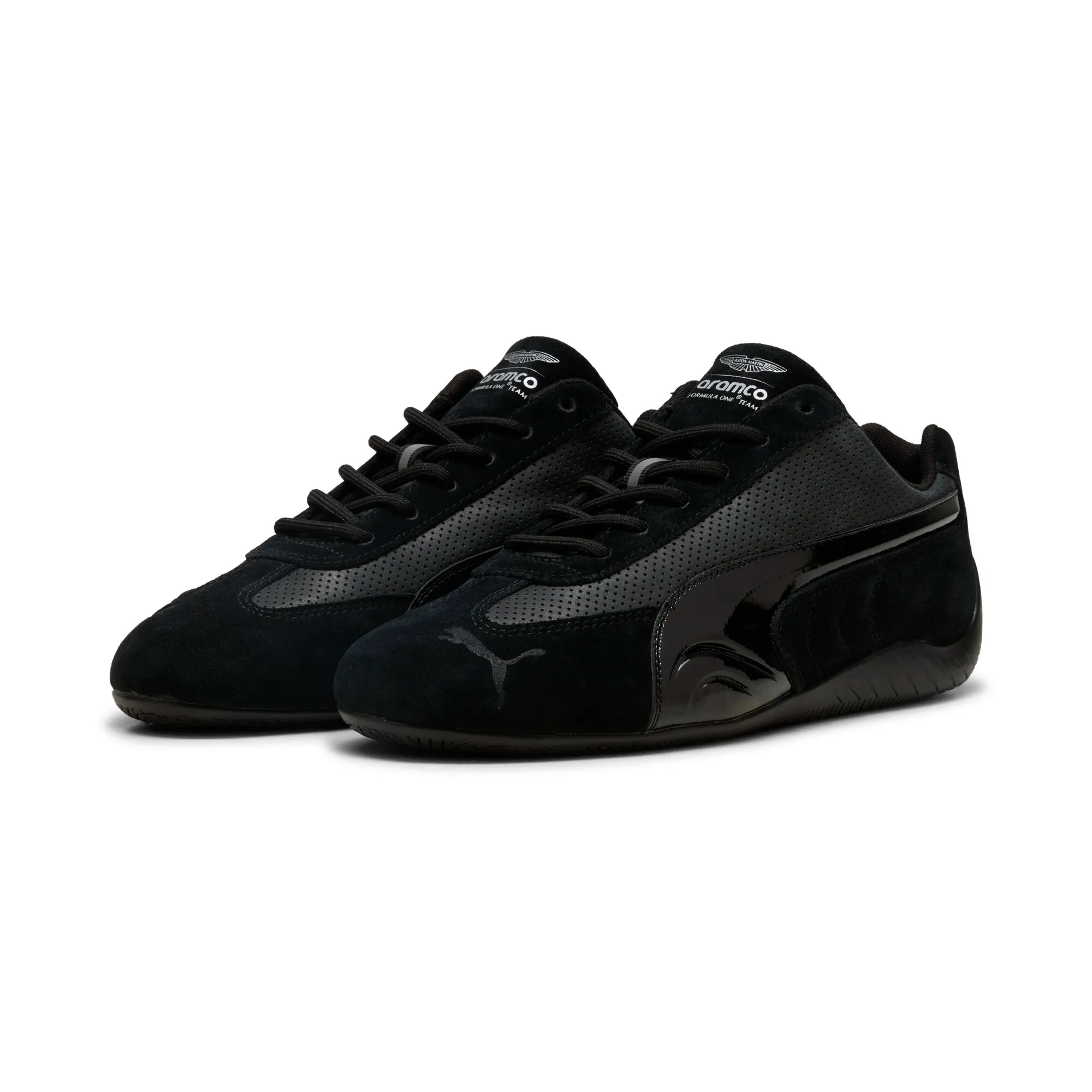PUMA x ASTON MARTIN ARAMCO F1Â® TEAM Speedcat Sneakers Unisex in Black | Size 10