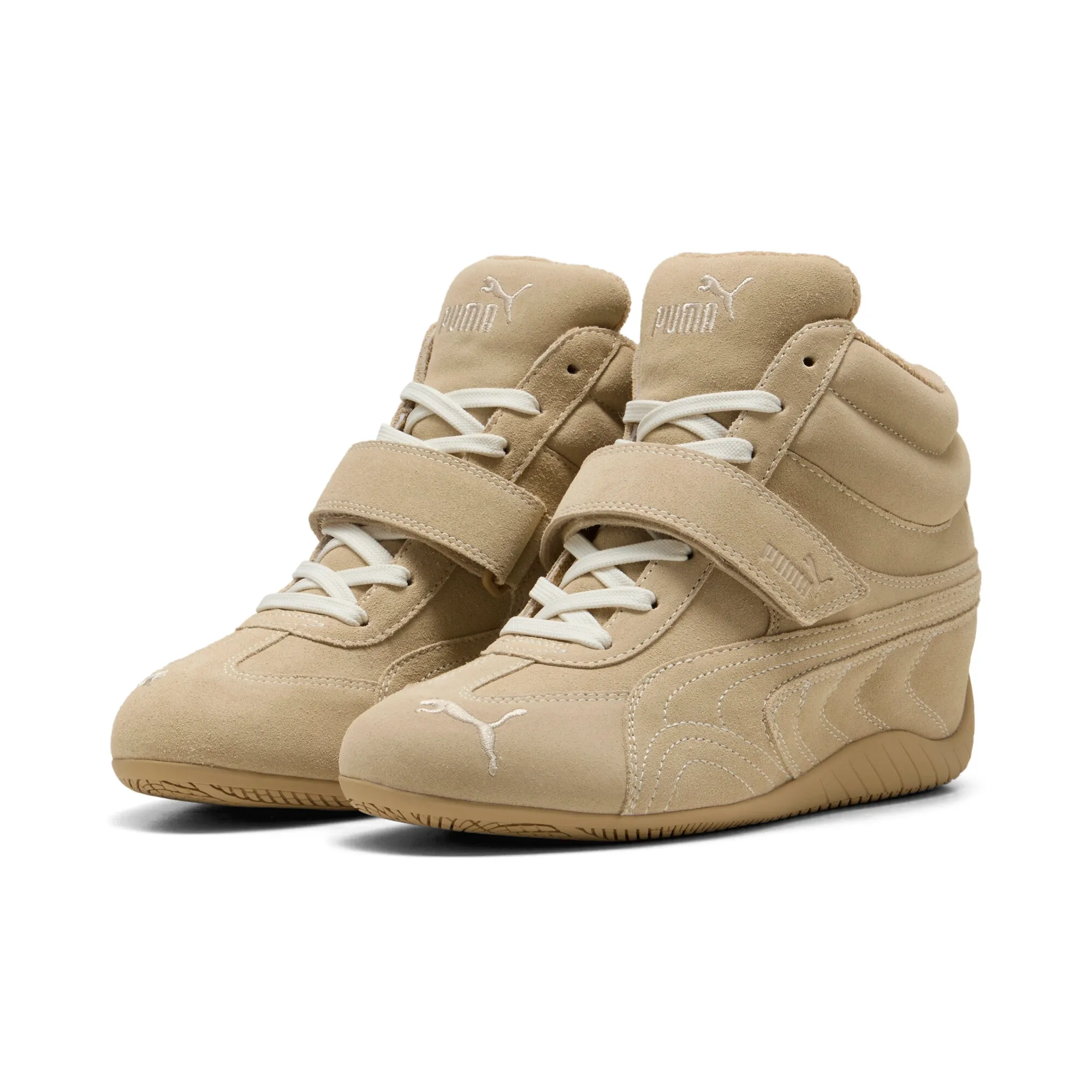 PUMA Speedcat Wedge Tonal Sneakers Women in Beige | Size 3
