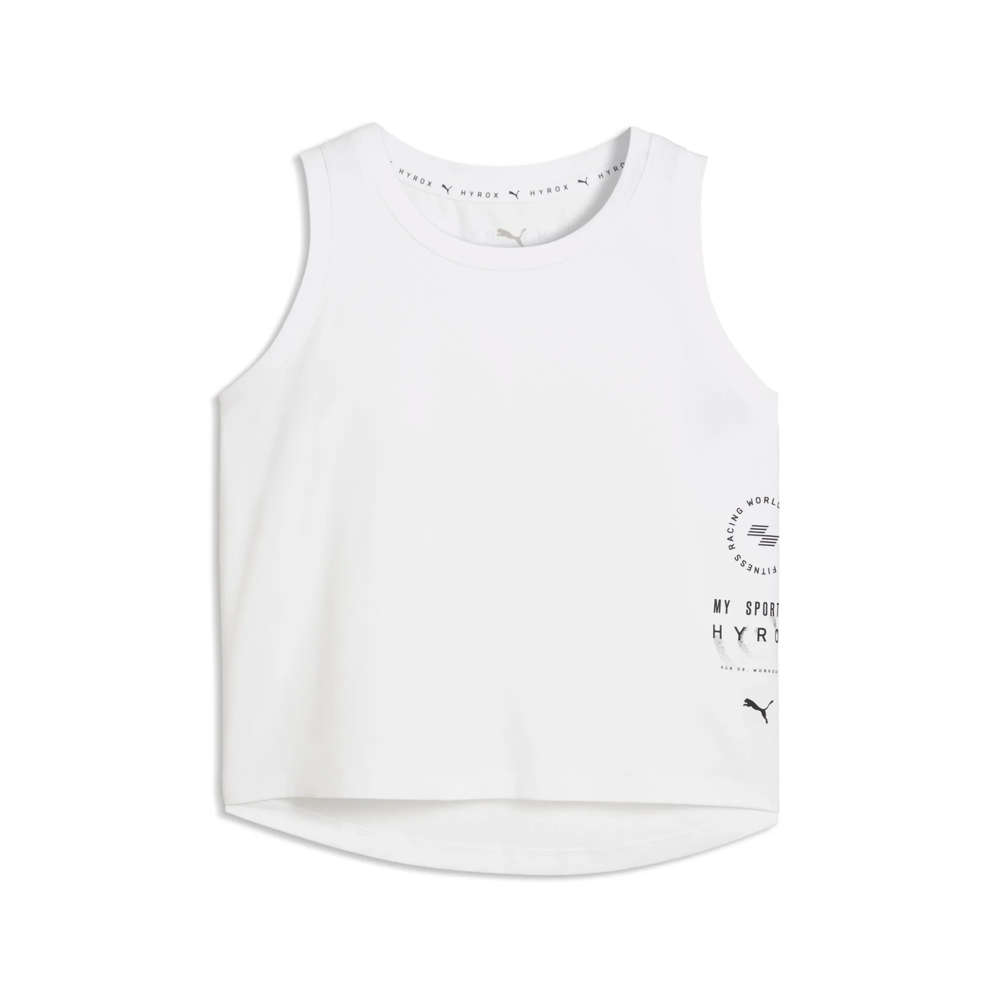 PUMA x HYROX CLOUDSPUN ThermoAdapt Crop Tank Top Women in White | Size 3XL