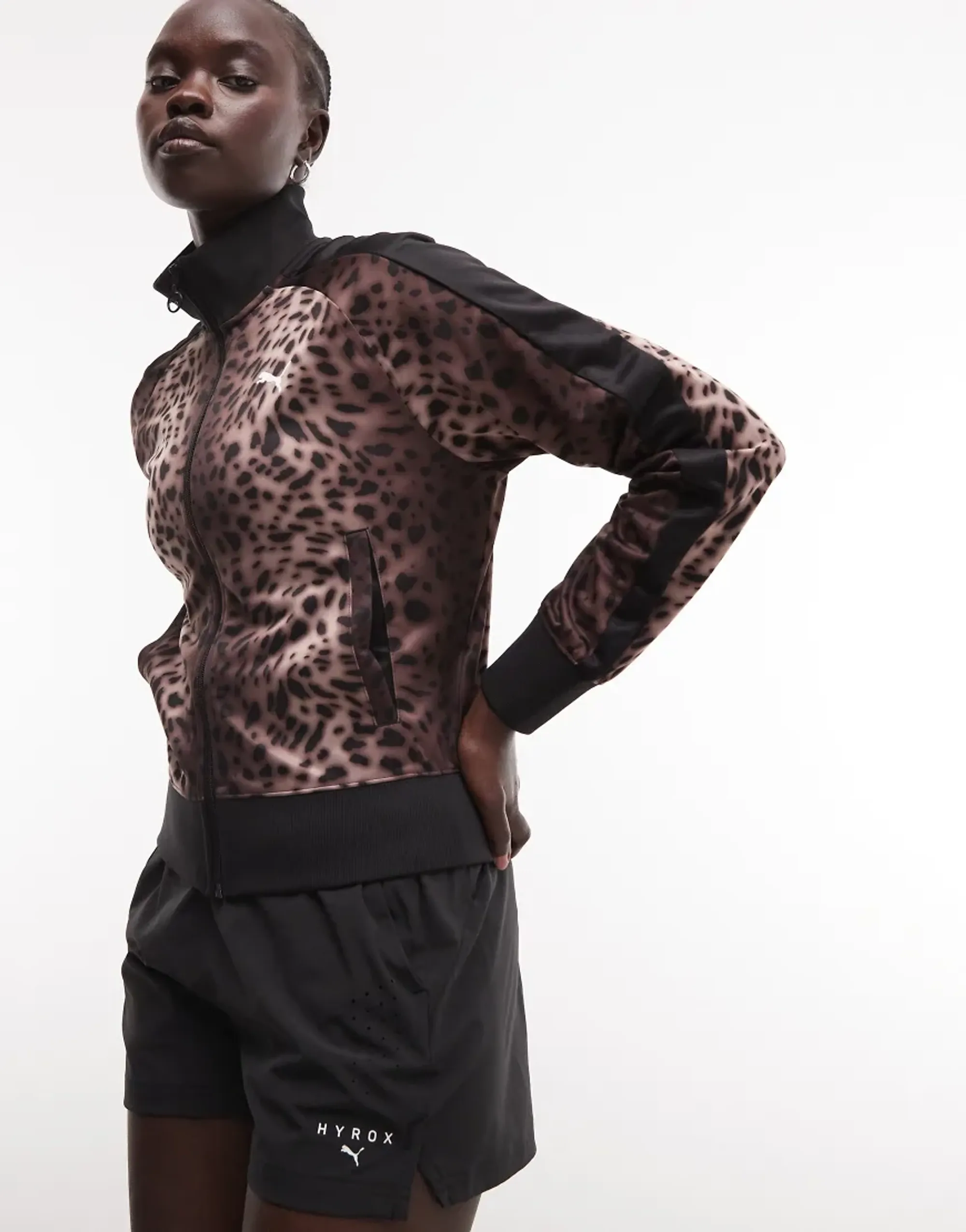 PUMA T7 Leo Luxe Track Jacket Women in Black | Size Large