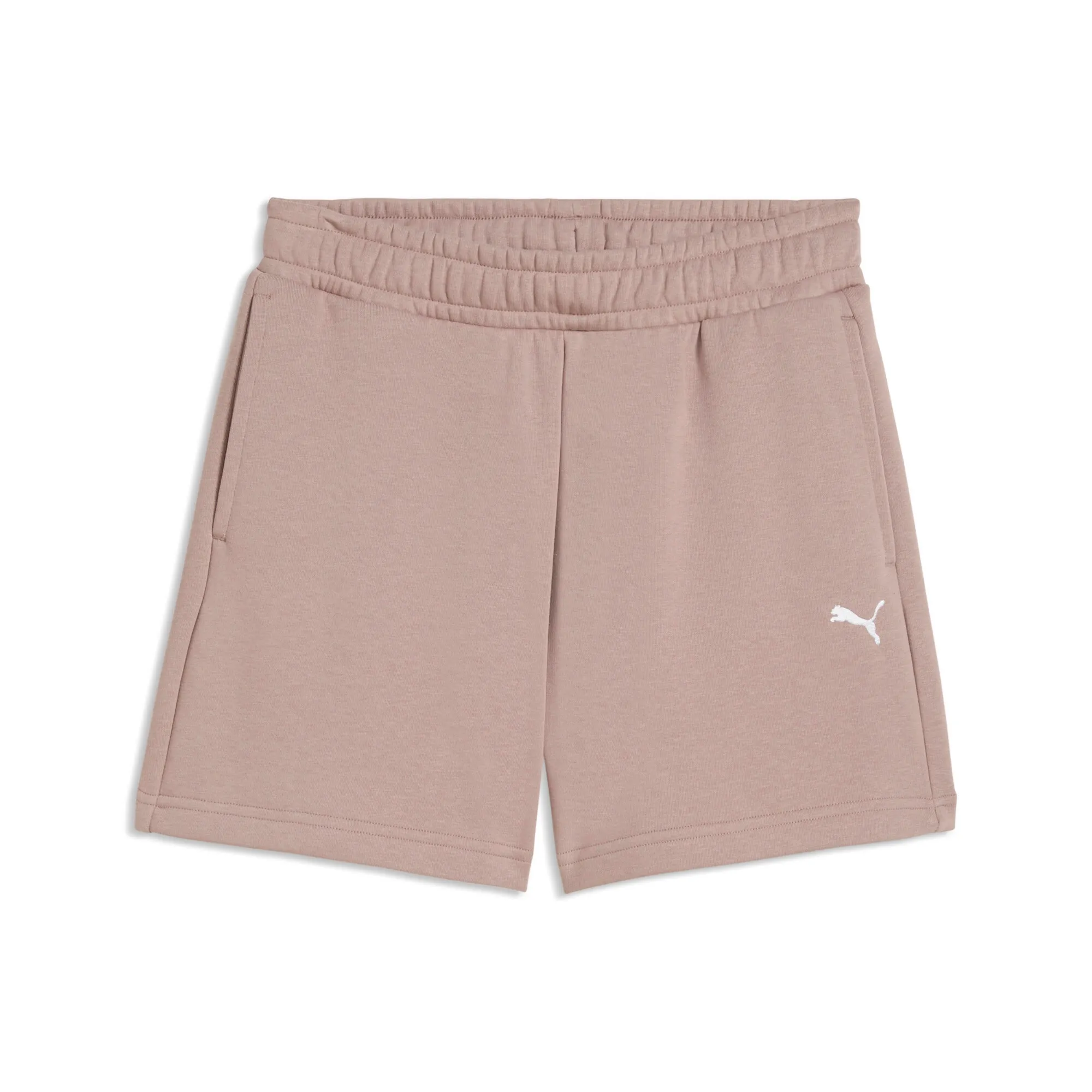 PUMA Wardrobe Essentials Relaxed Shorts Women in Beige | Size Large