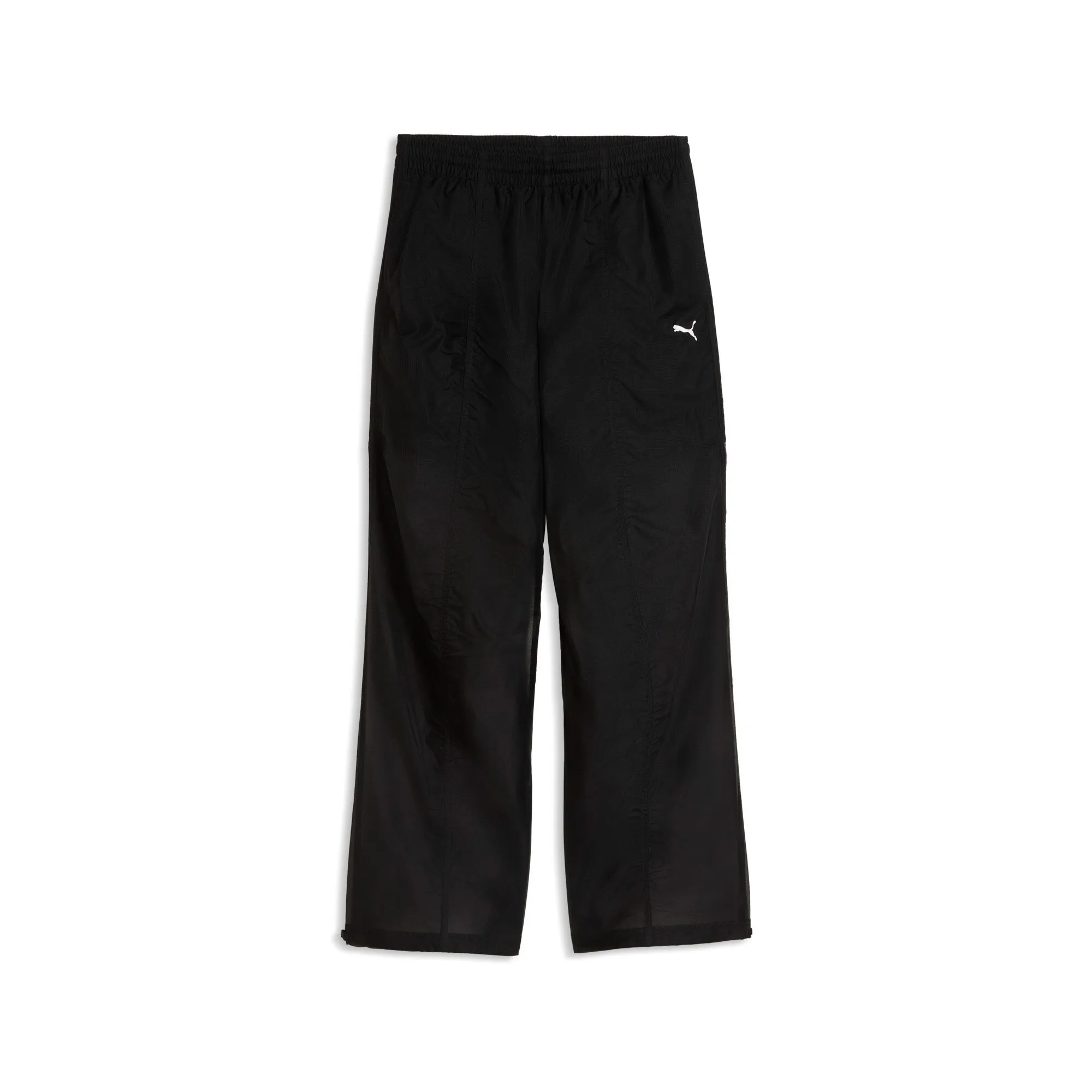 PUMA Dare To Relaxed Woven Pants Women in Black | Size Large