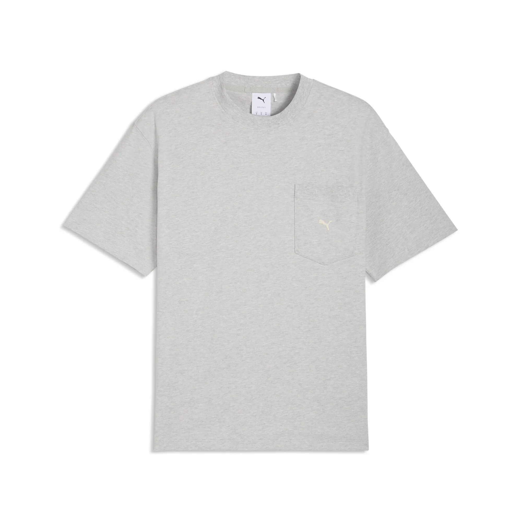 PUMA Select Essentials Pocket T-Shirt Men in Gray | Size Large