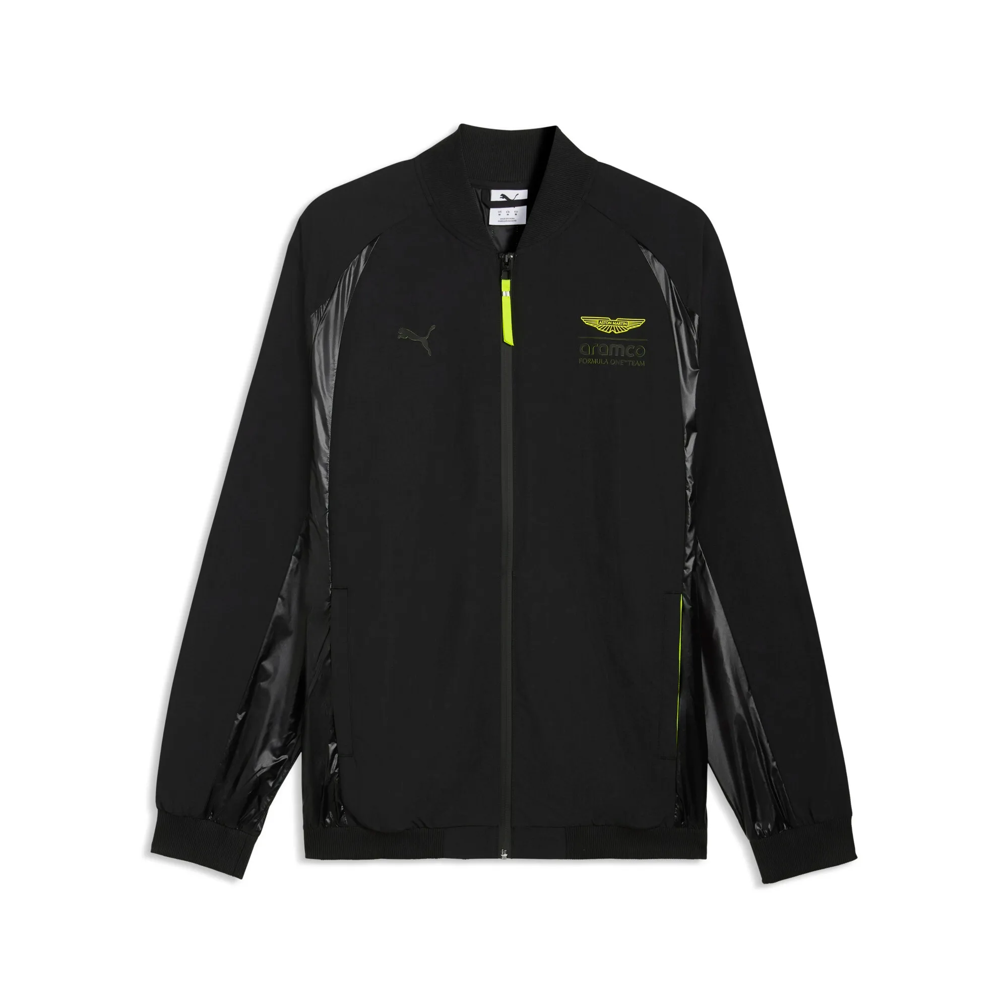 PUMA x ASTON MARTIN ARAMCO F1Â® TEAM Lifestyle Bomber Jacket Men in Black | Size Large