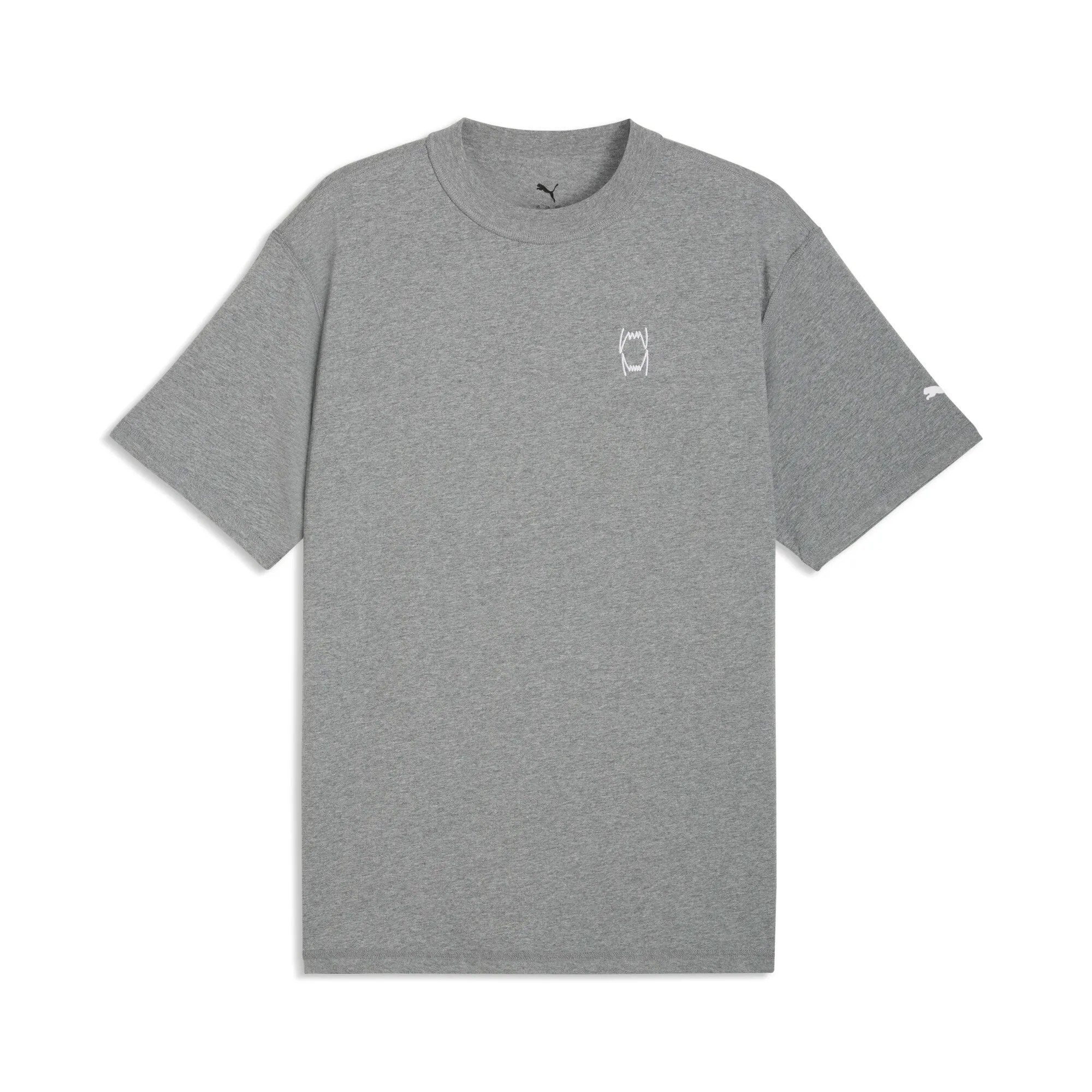 PUMA Pivot 3.0 Relaxed Basketball T-Shirt Unisex in Gray | Size 3XL