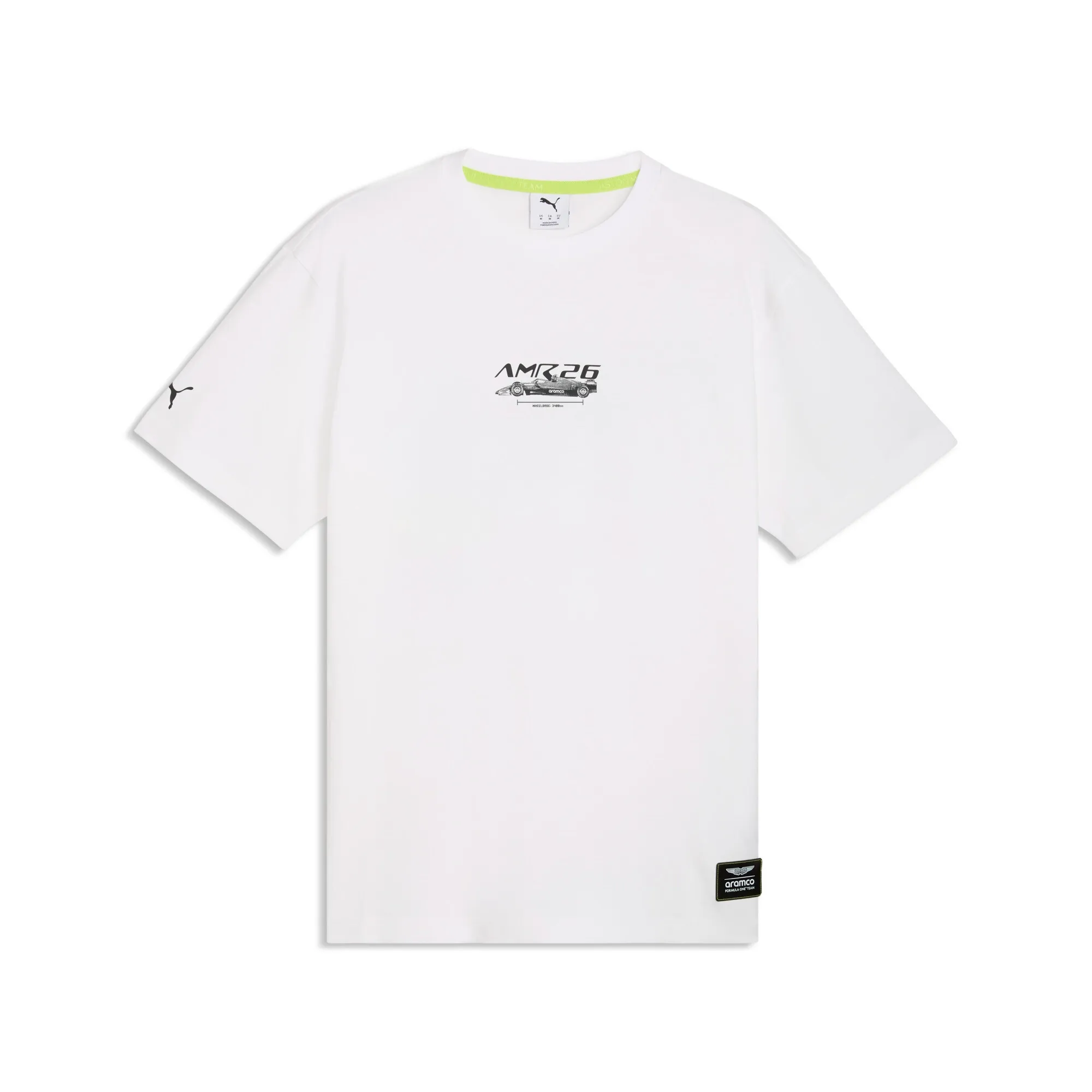 PUMA x ASTON MARTIN ARAMCO F1Â® TEAM T-Shirt Men in White | Size Large
