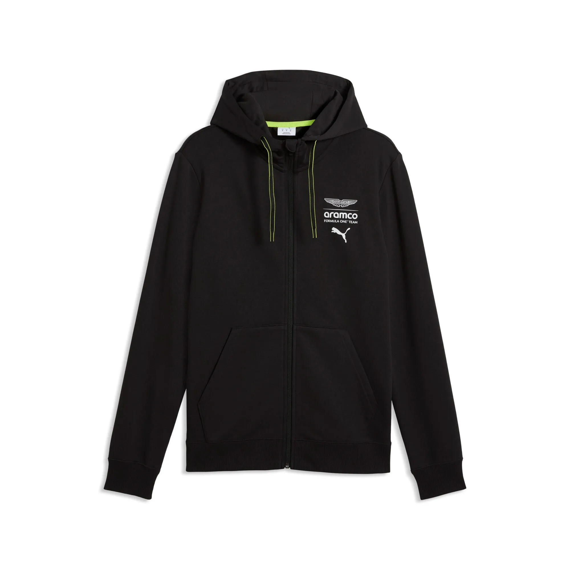 PUMA x ASTON MARTIN ARAMCO F1Â® TEAM Essentials Hoodie Men in Black | Size Large