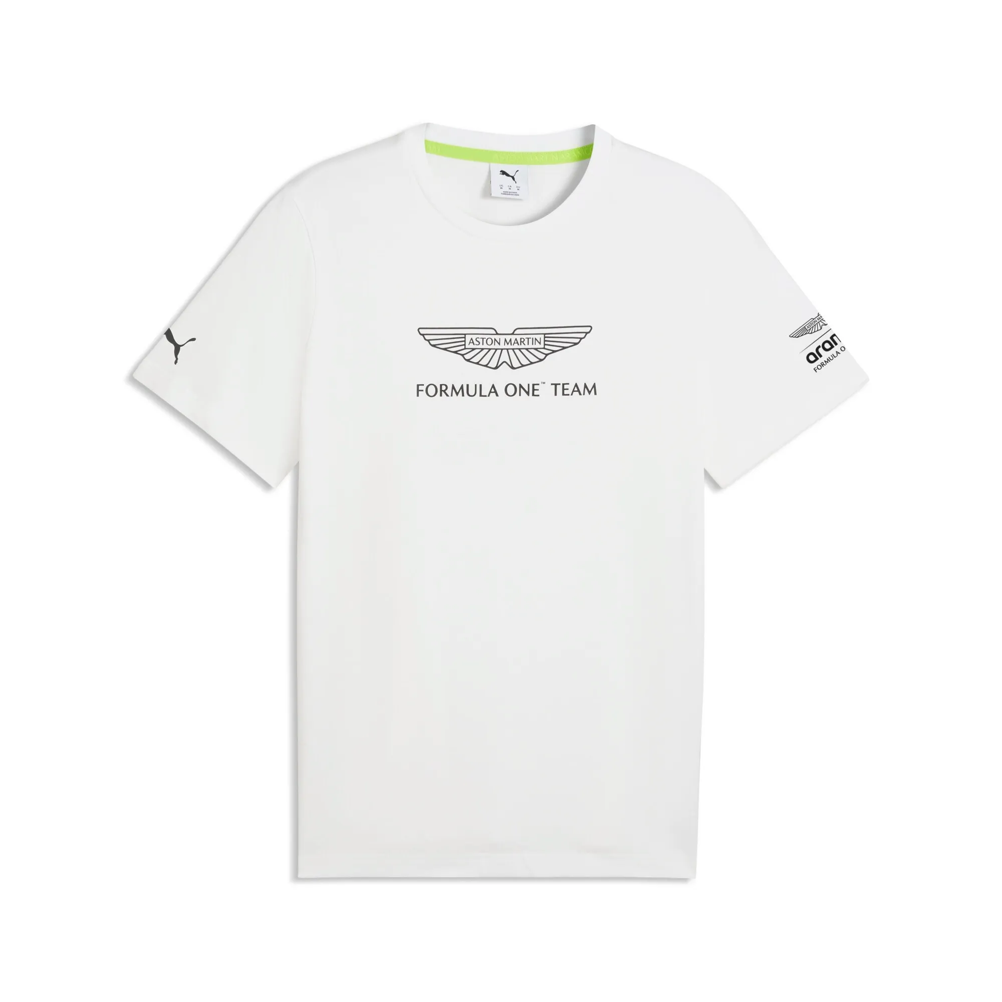 PUMA x ASTON MARTIN ARAMCO F1Â® TEAM Essentials T-Shirt Men in White | Size Large