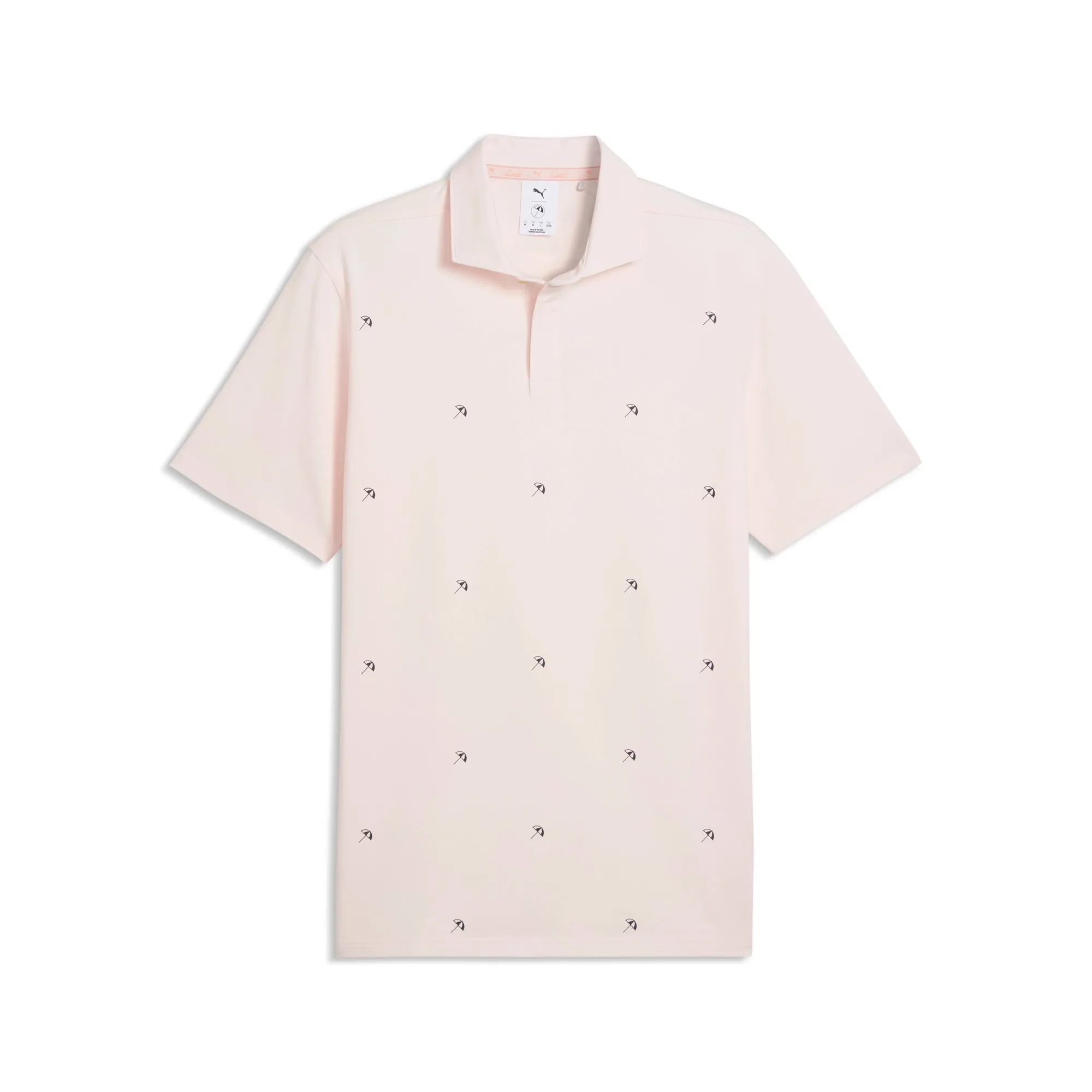 PUMA x ARNOLD PALMER Modalon Umbrella Polo Men in Pink | Size Large