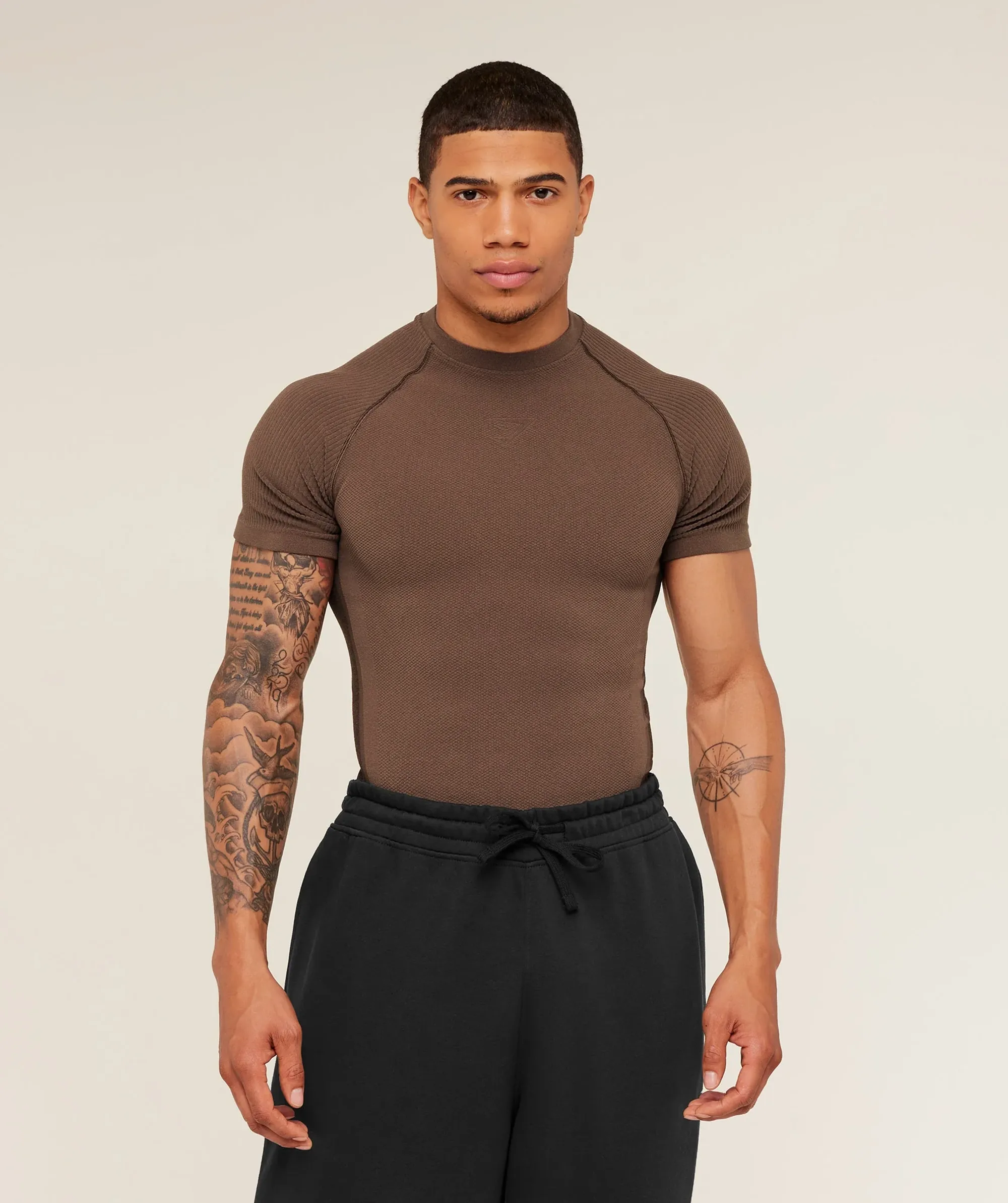 Gymshark Physique T-Shirt - Soft Brown/Archive Brown