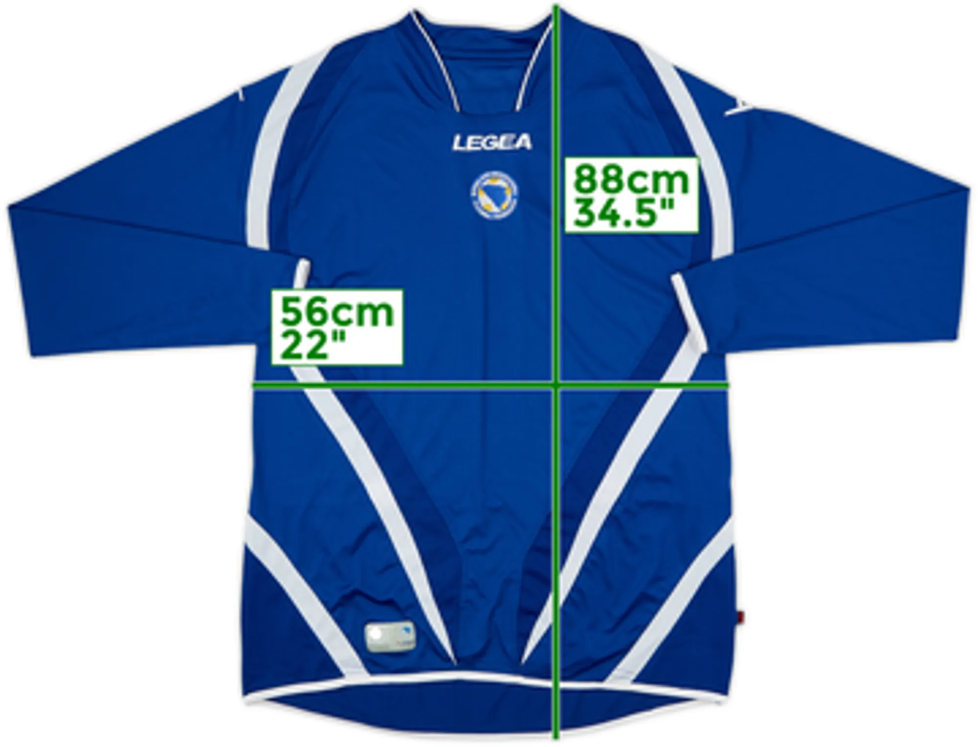 2012-13 Bosnia & Herzegovina Home L/S Shirt - 6/10 - (XL)