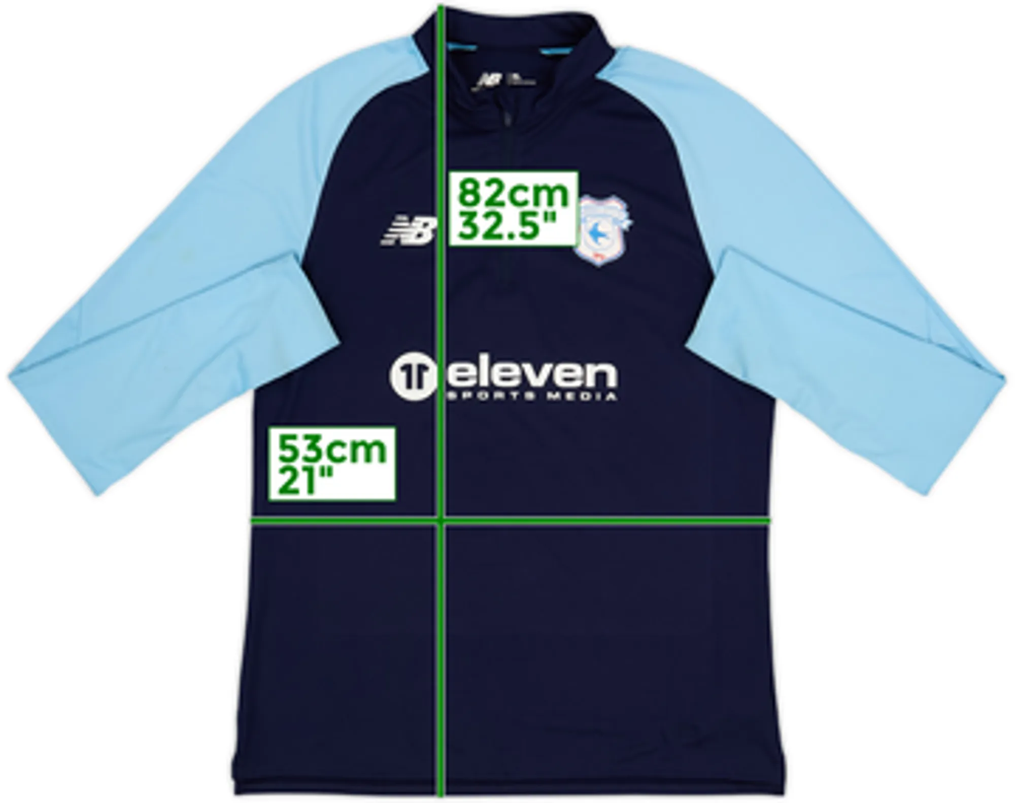 2023-24 Cardiff City New Balance 1/4 Zip Drill Top - 6/10 - (XL)