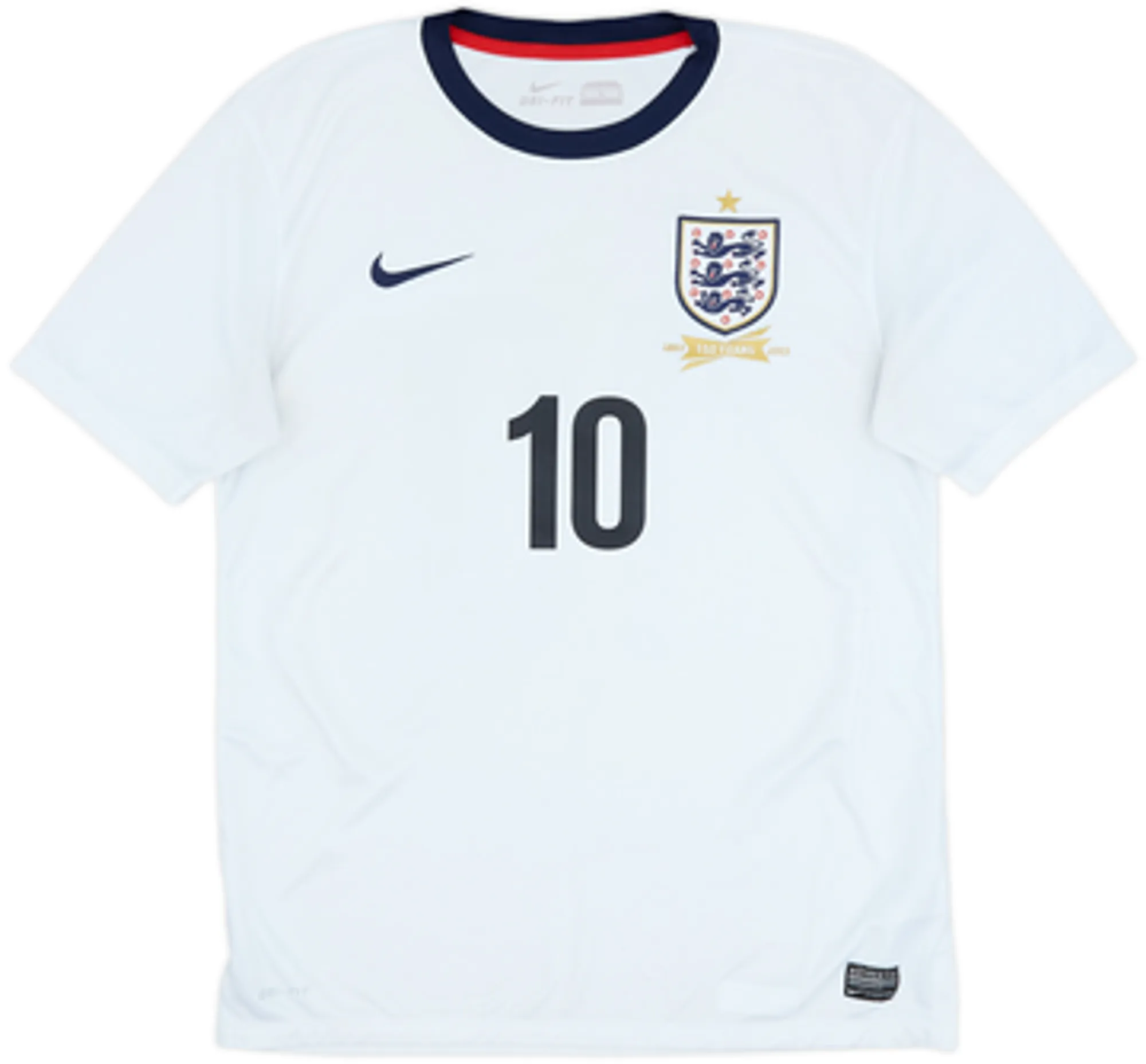 2013 England 150th Anniversary Home Shirt Rooney #10EL
