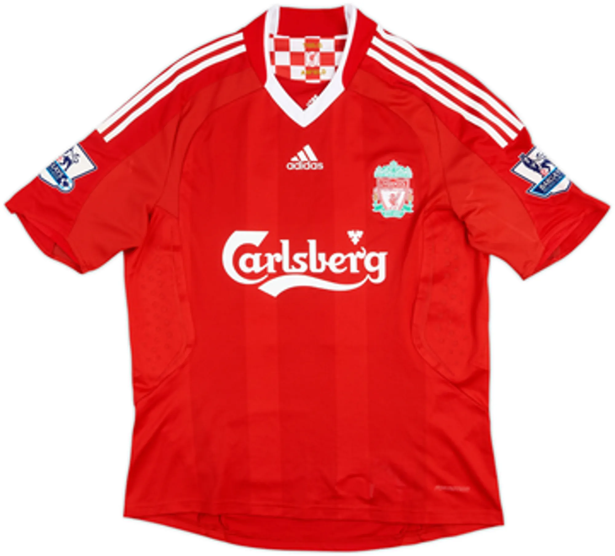 2008-10 Liverpool Player Issue Signed Home Shirt Lucas #21 - 8/10 - (L)