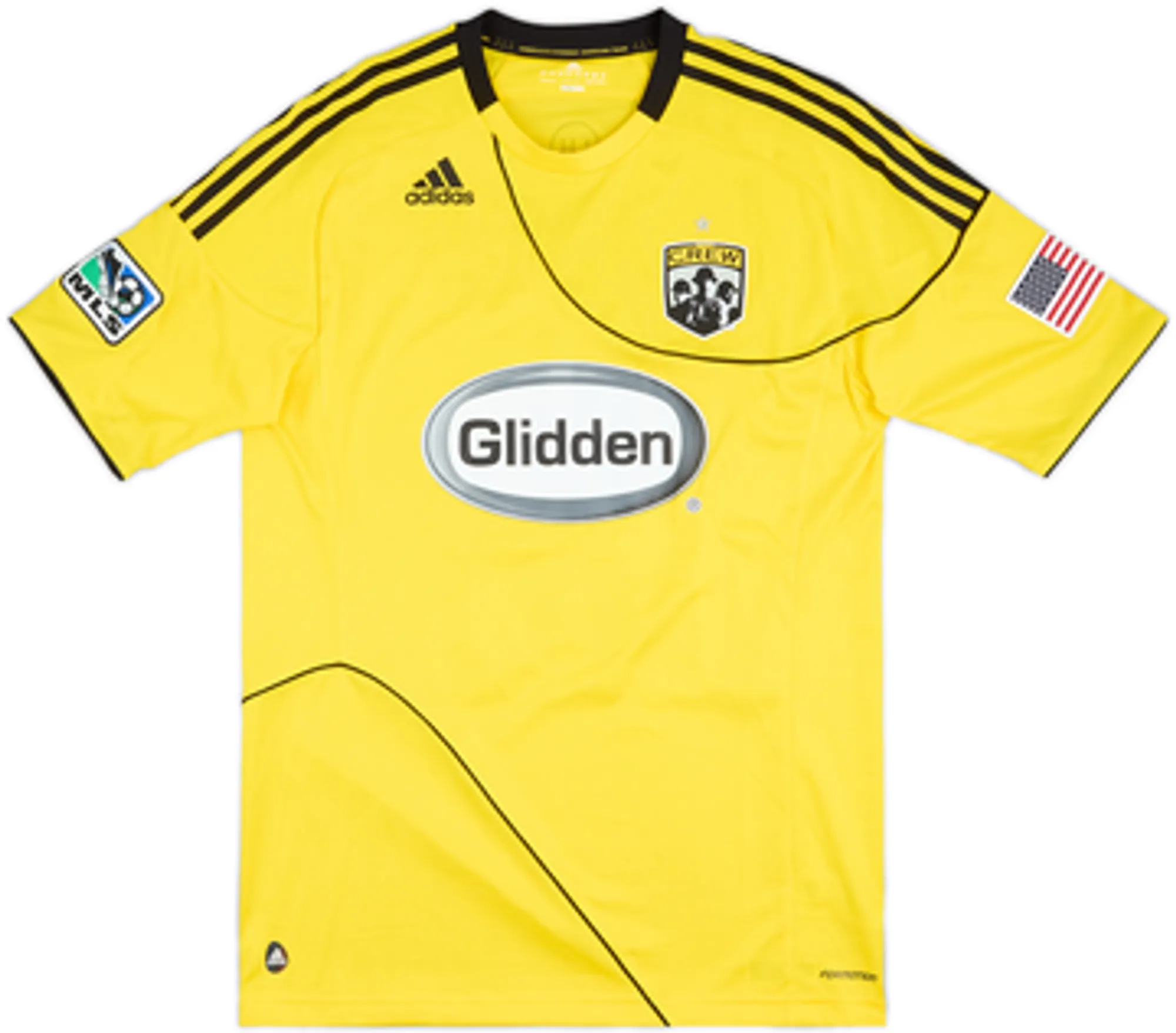 2010 Columbus Crew Player Issue Home Shirt Grendi #3 - 8/10 - (L)