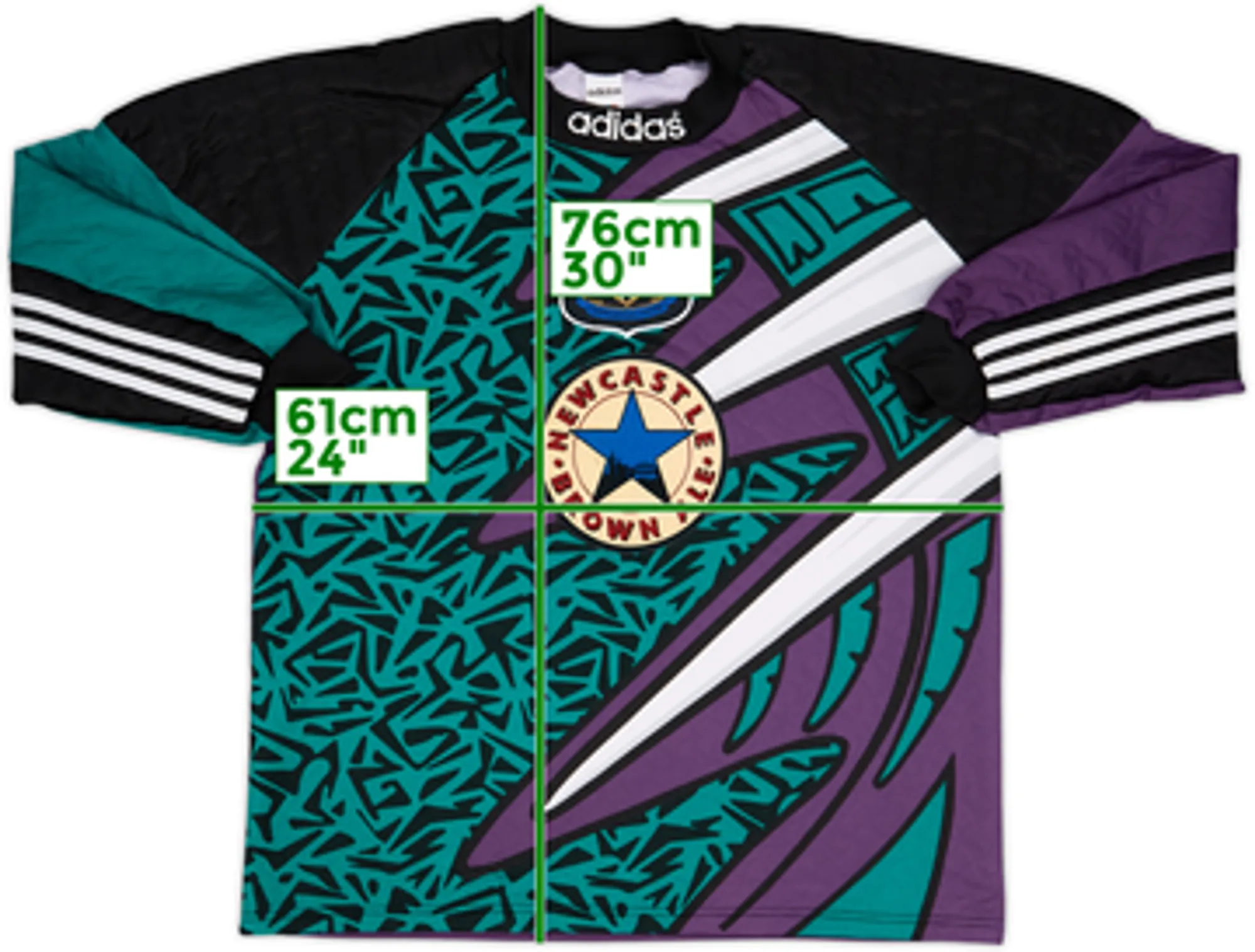 1995-96 Newcastle GK Shirt - 8/10 - (L)