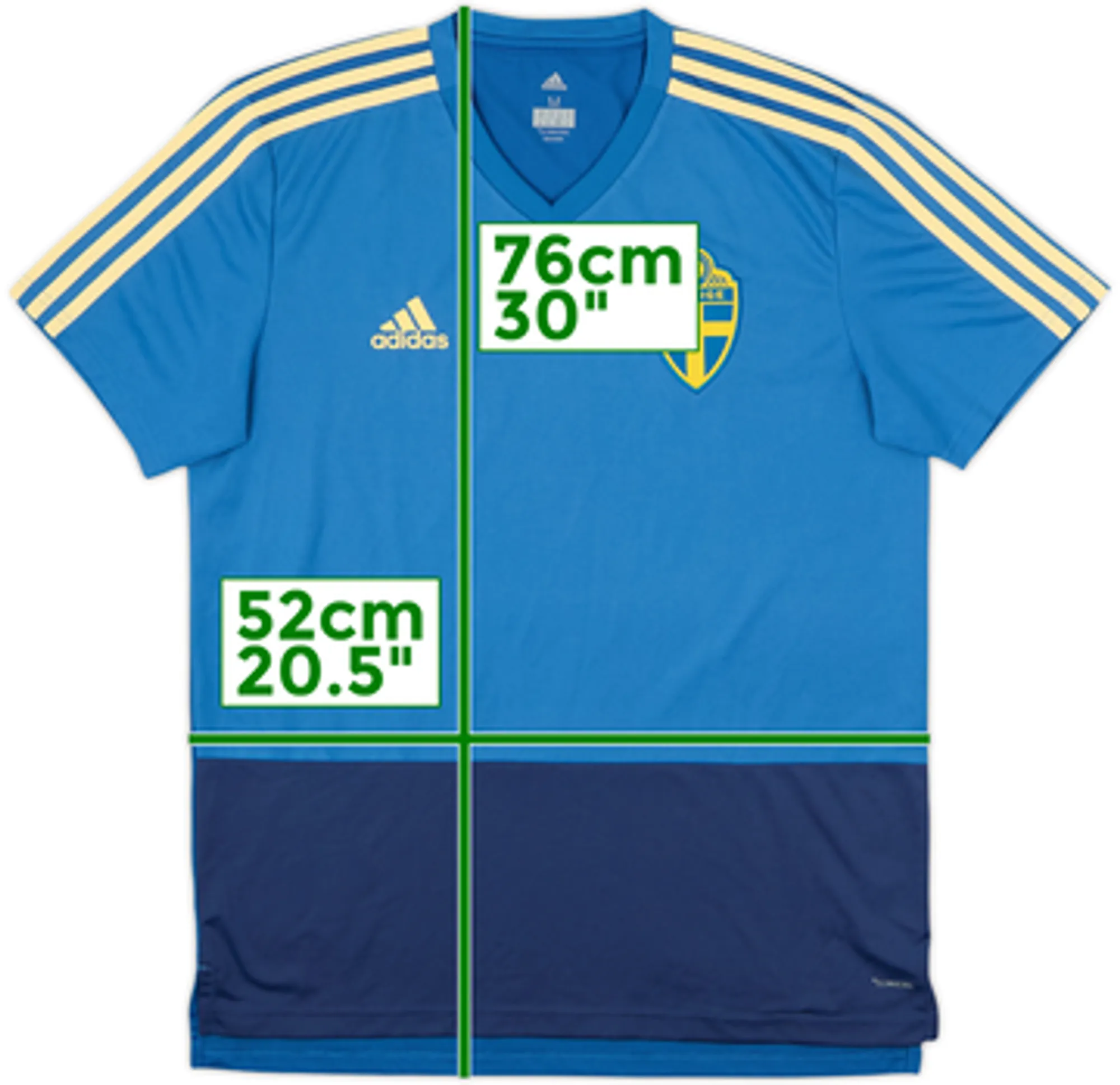 2018-19 Sweden adidas Training Shirt - 7/10 - (M)