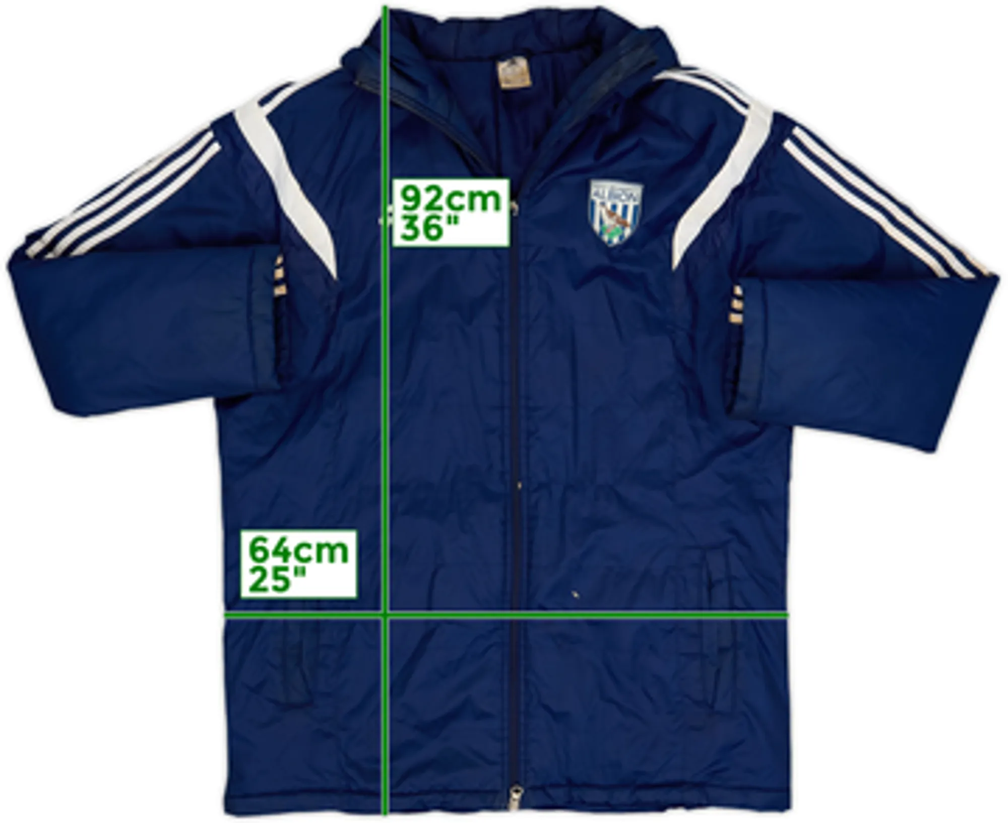 2014-15 West Brom adidas Padded Bench Coat - 5/10 - (L)