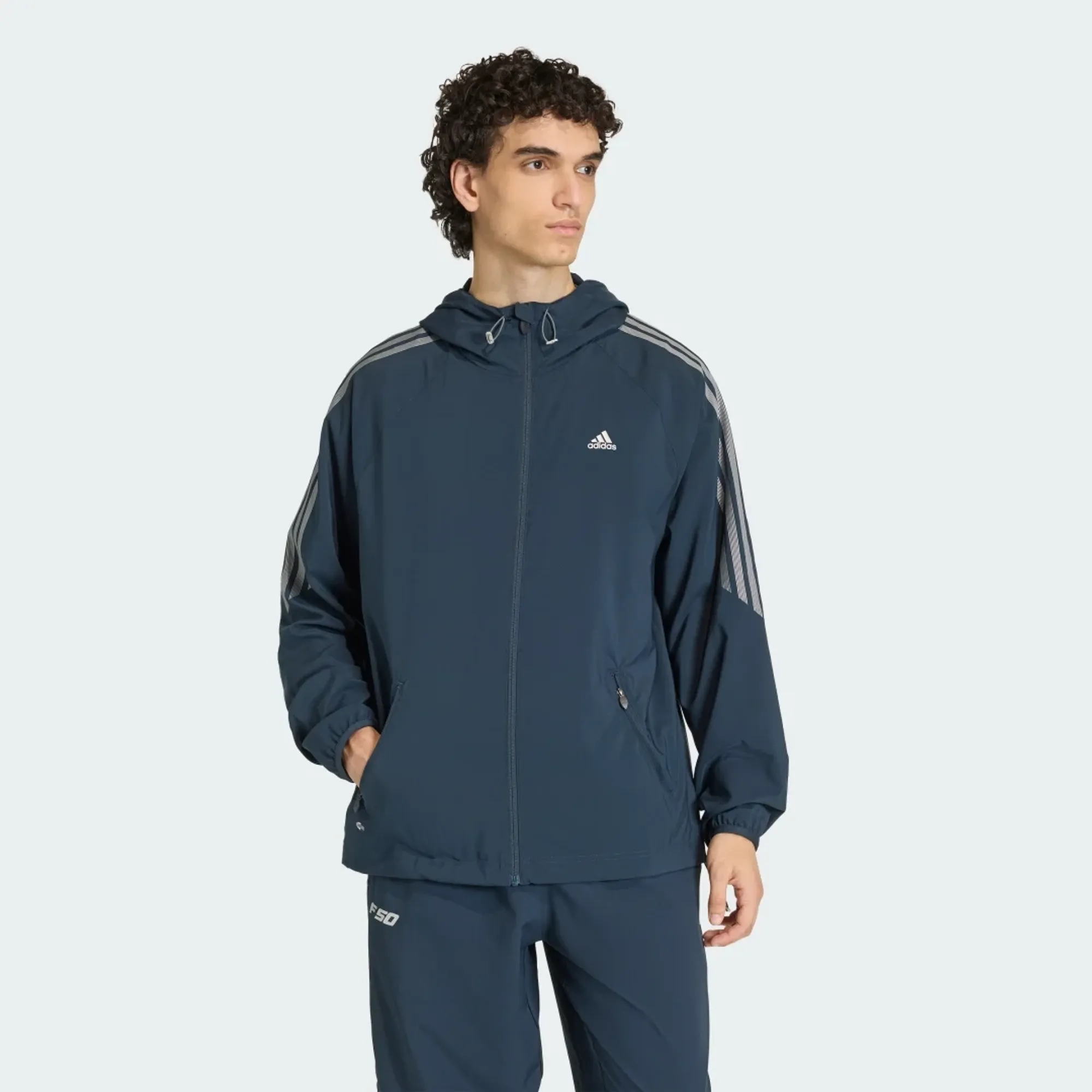 adidas STRIPED REGULAR WINDRUNNER Jacket