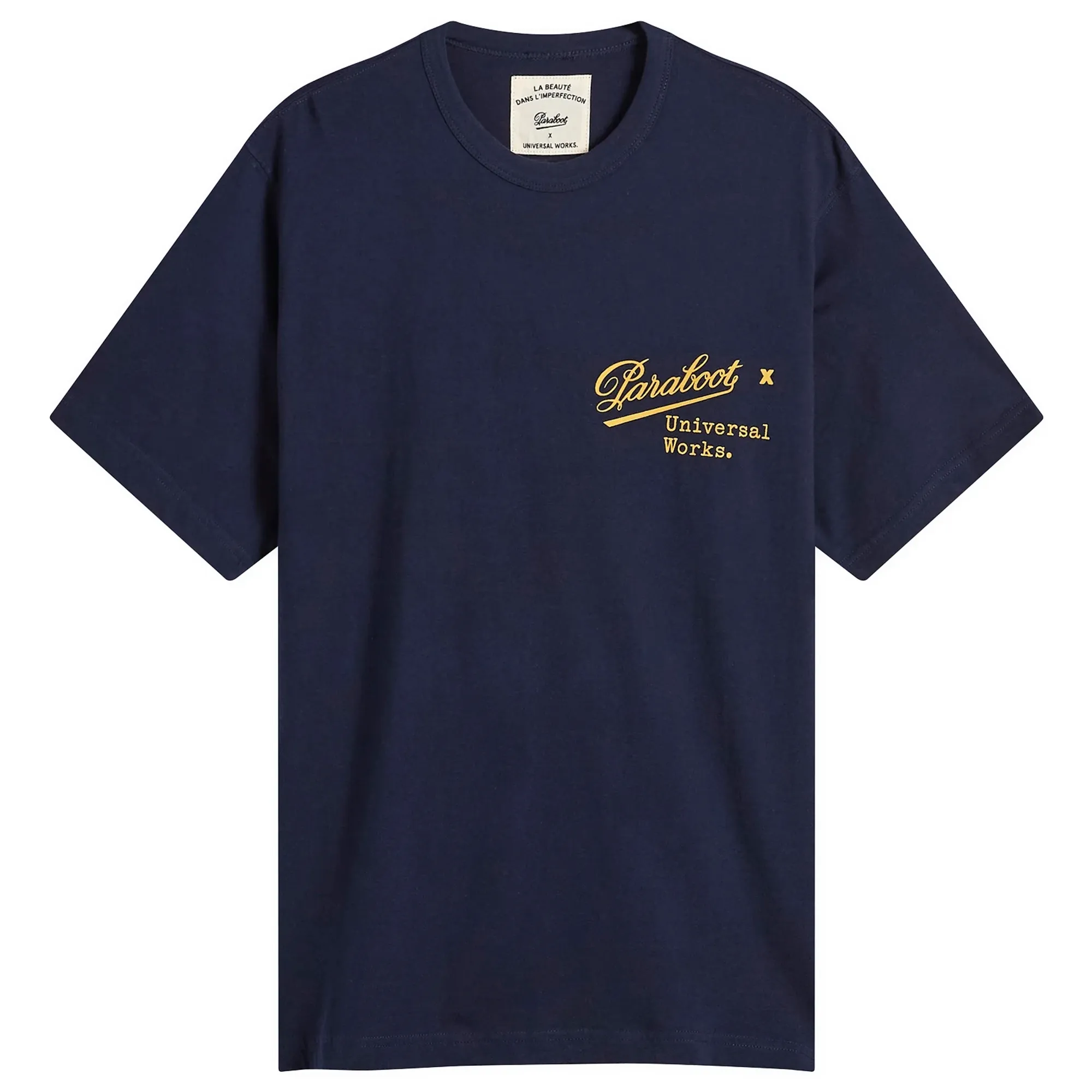 Universal Works Men's x Paraboot Jersey Print Tee Navy