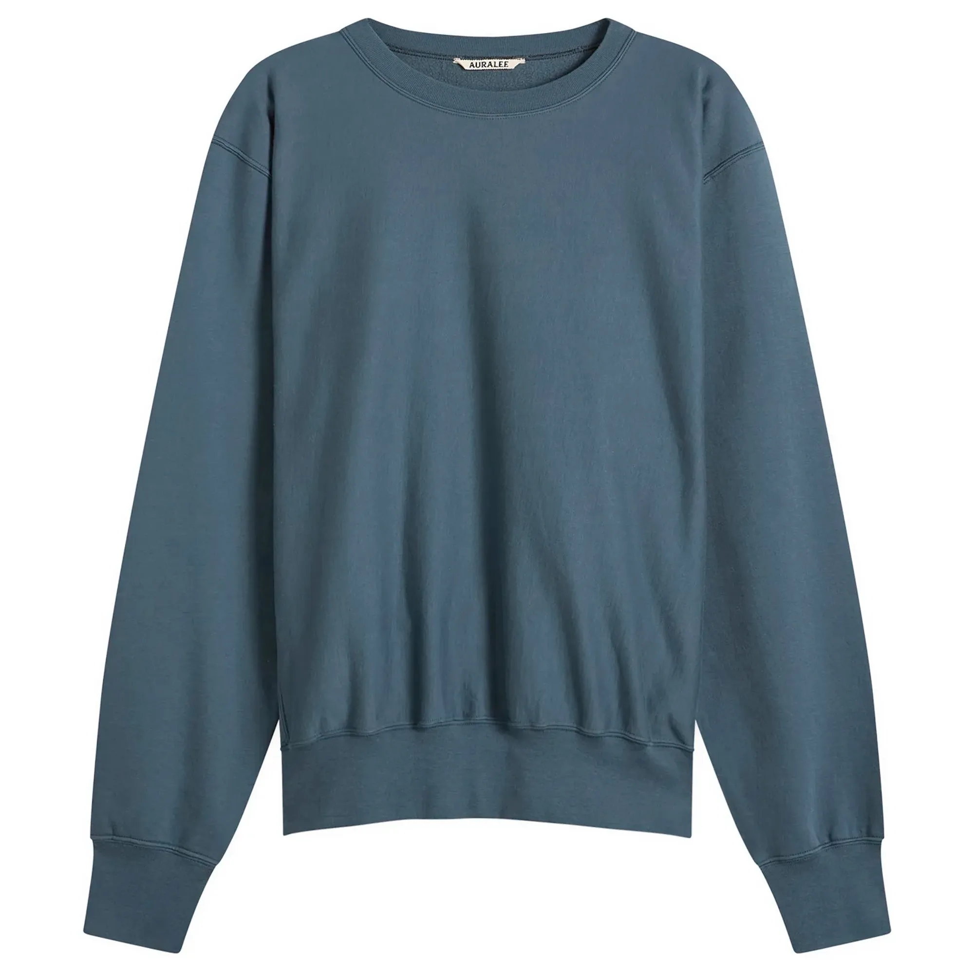 Auralee Men's High Gauge Sweatshirt Dusty Blue