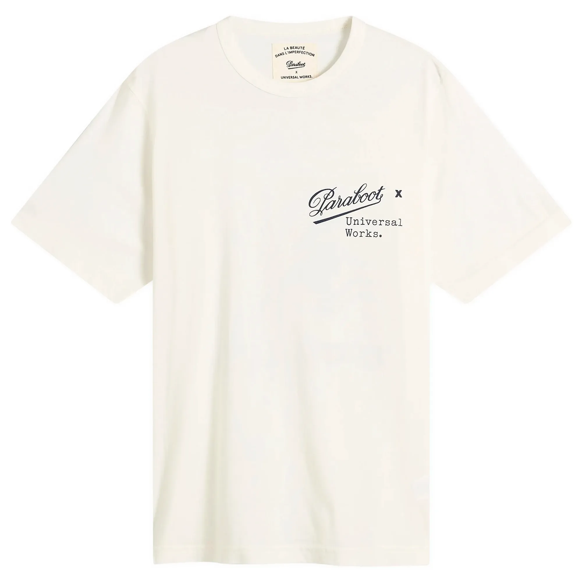 Universal Works Men's x Paraboot Jersey Print Tee Ecru