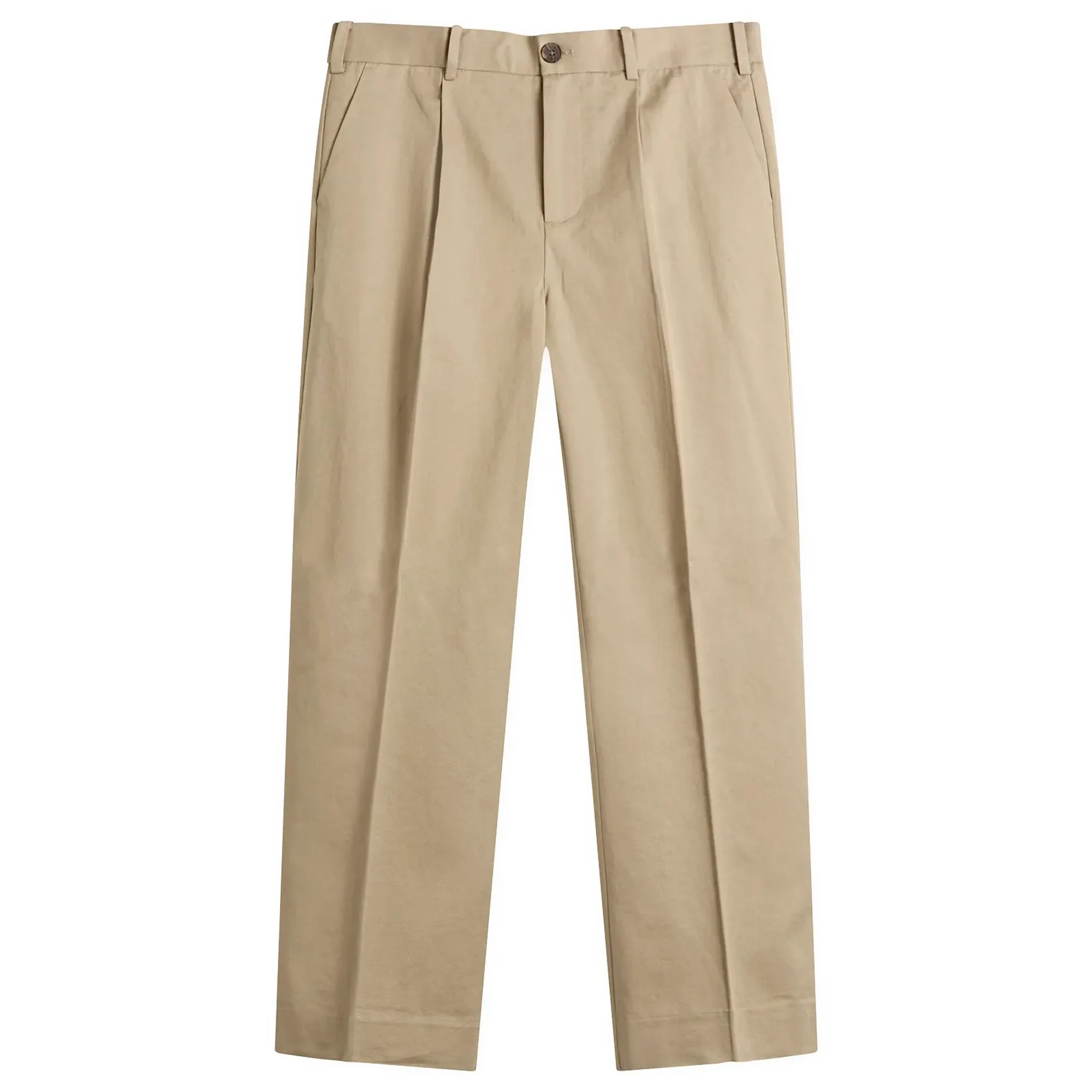 Wax London Men's Aubyn Pleated Trousers Beige
